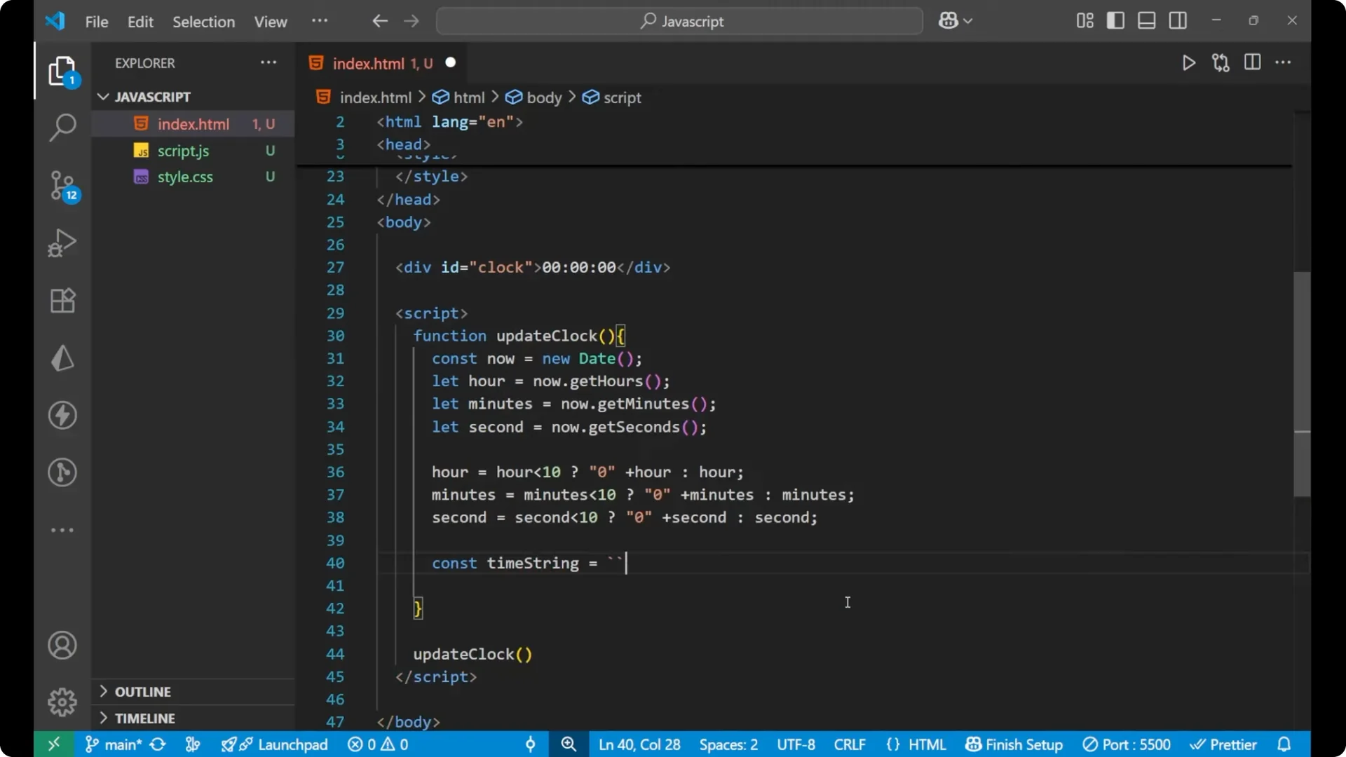 Build a Real-Time Digital Clock Using JavaScript Easily screenshot 10