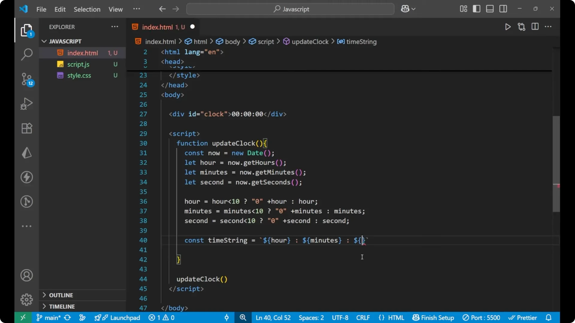 Build a Real-Time Digital Clock Using JavaScript Easily screenshot 11