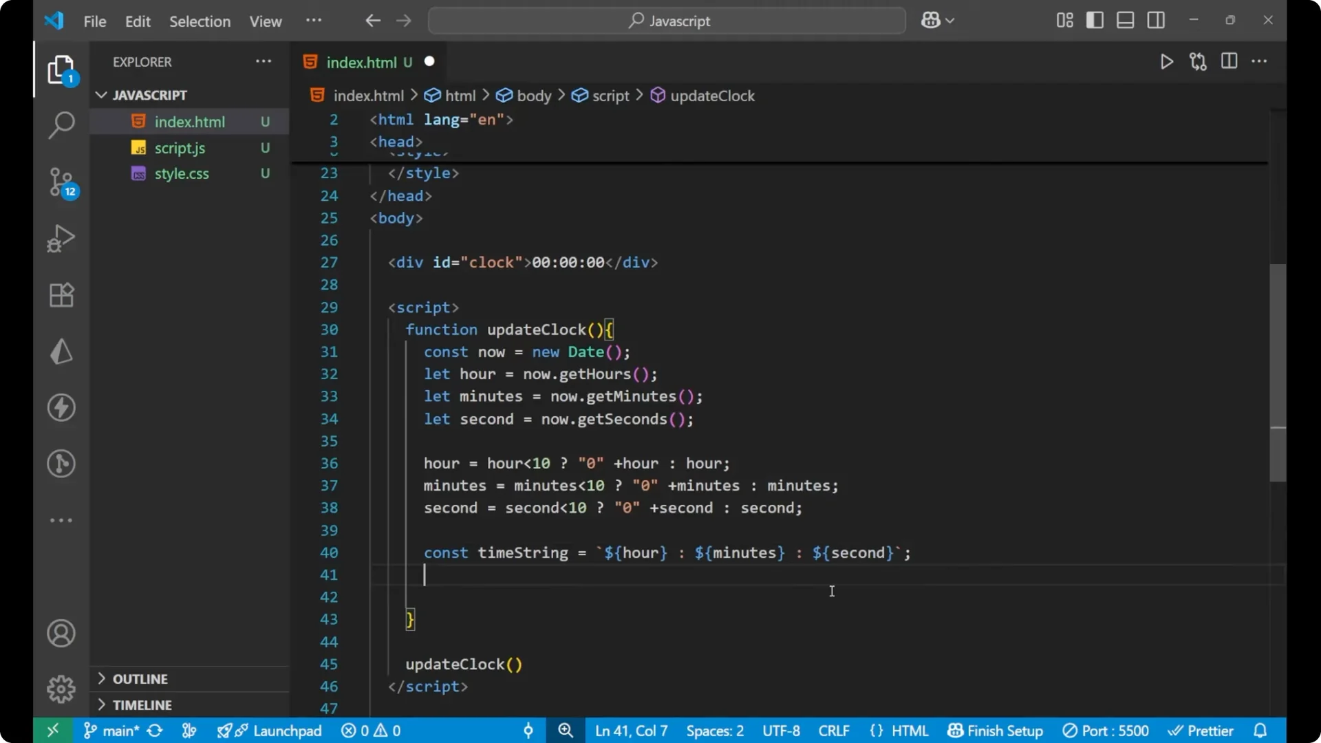 Build a Real-Time Digital Clock Using JavaScript Easily screenshot 12