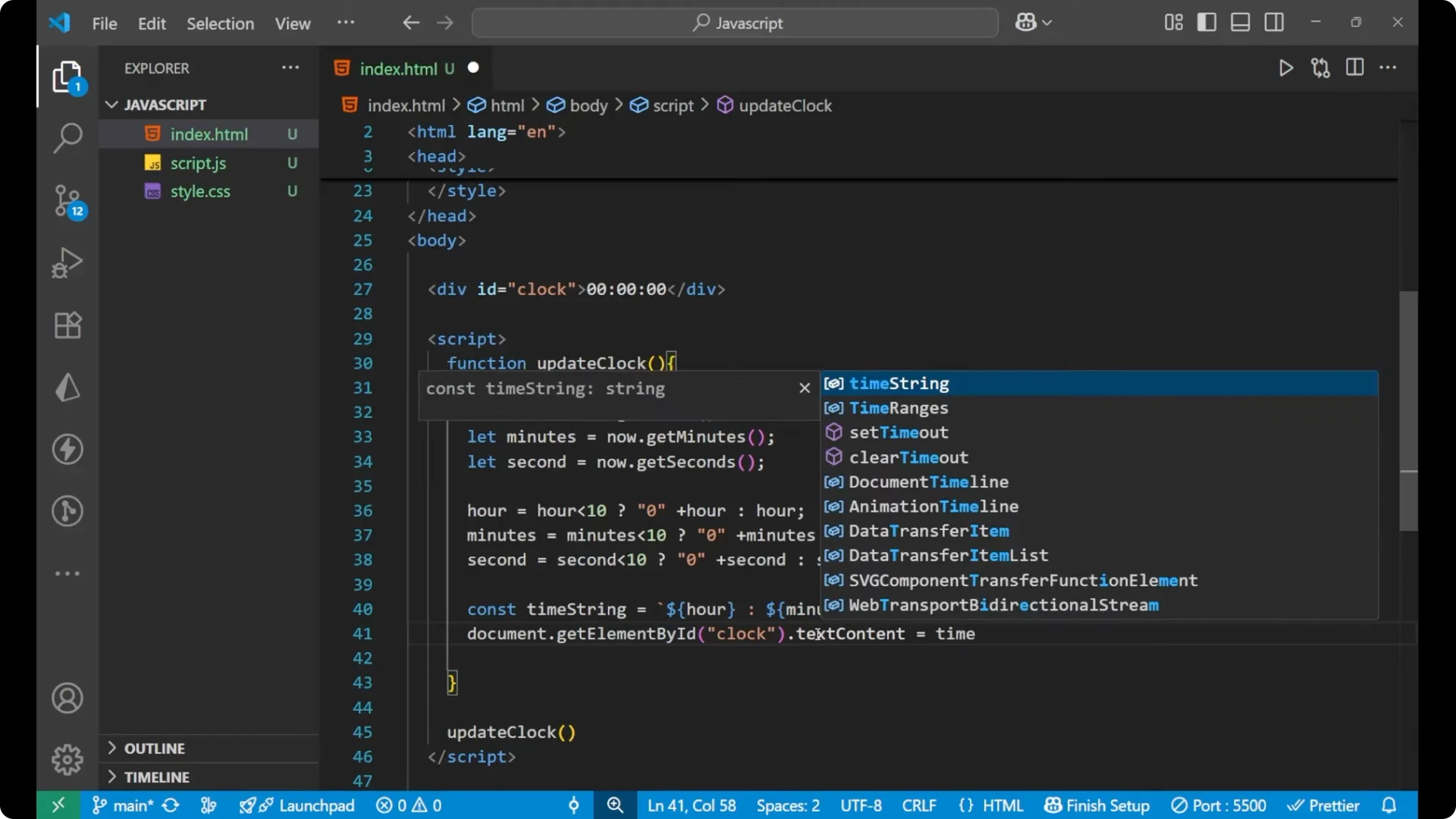 Build a Real-Time Digital Clock Using JavaScript Easily screenshot 13