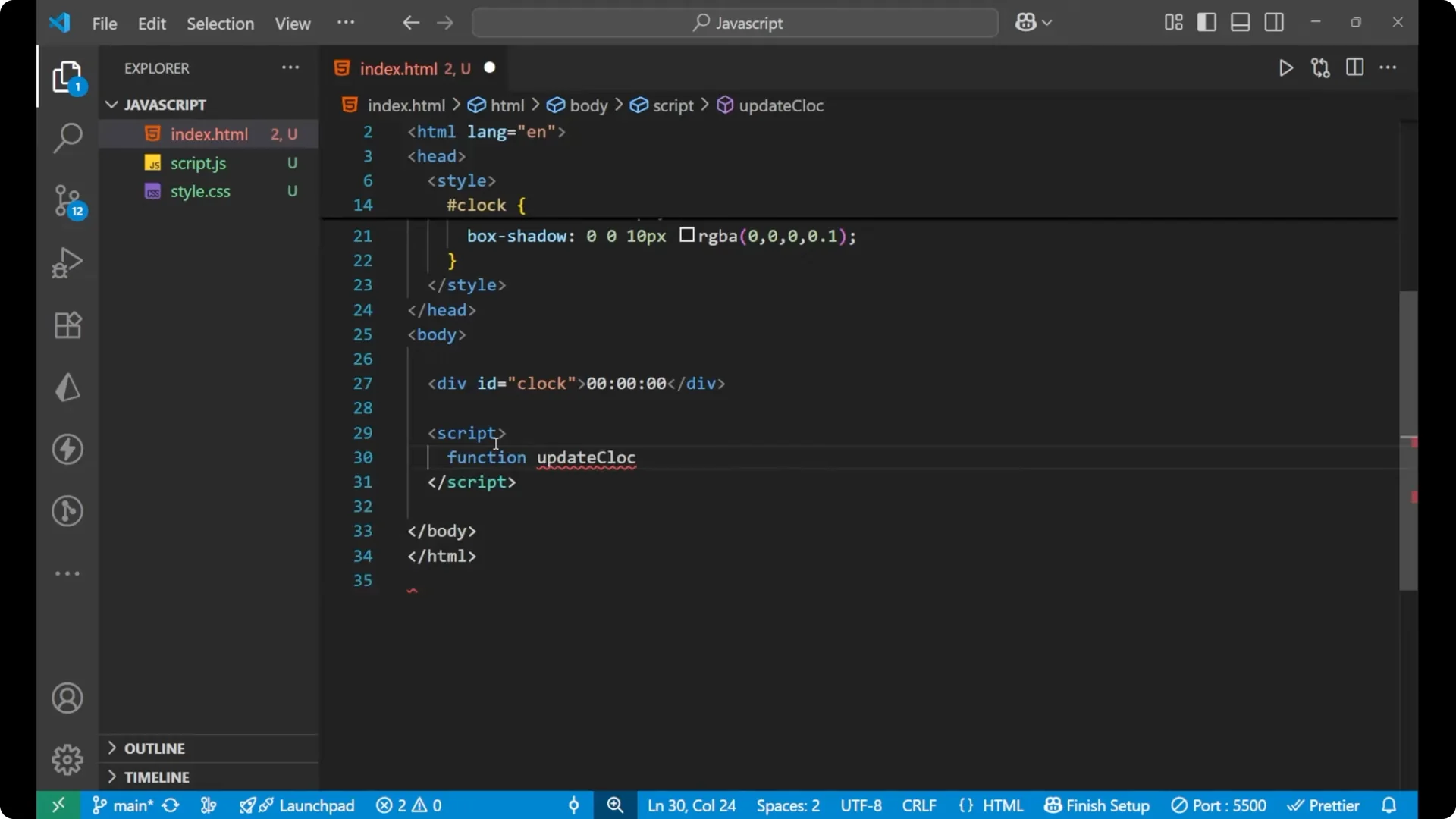 Build a Real-Time Digital Clock Using JavaScript Easily screenshot 4