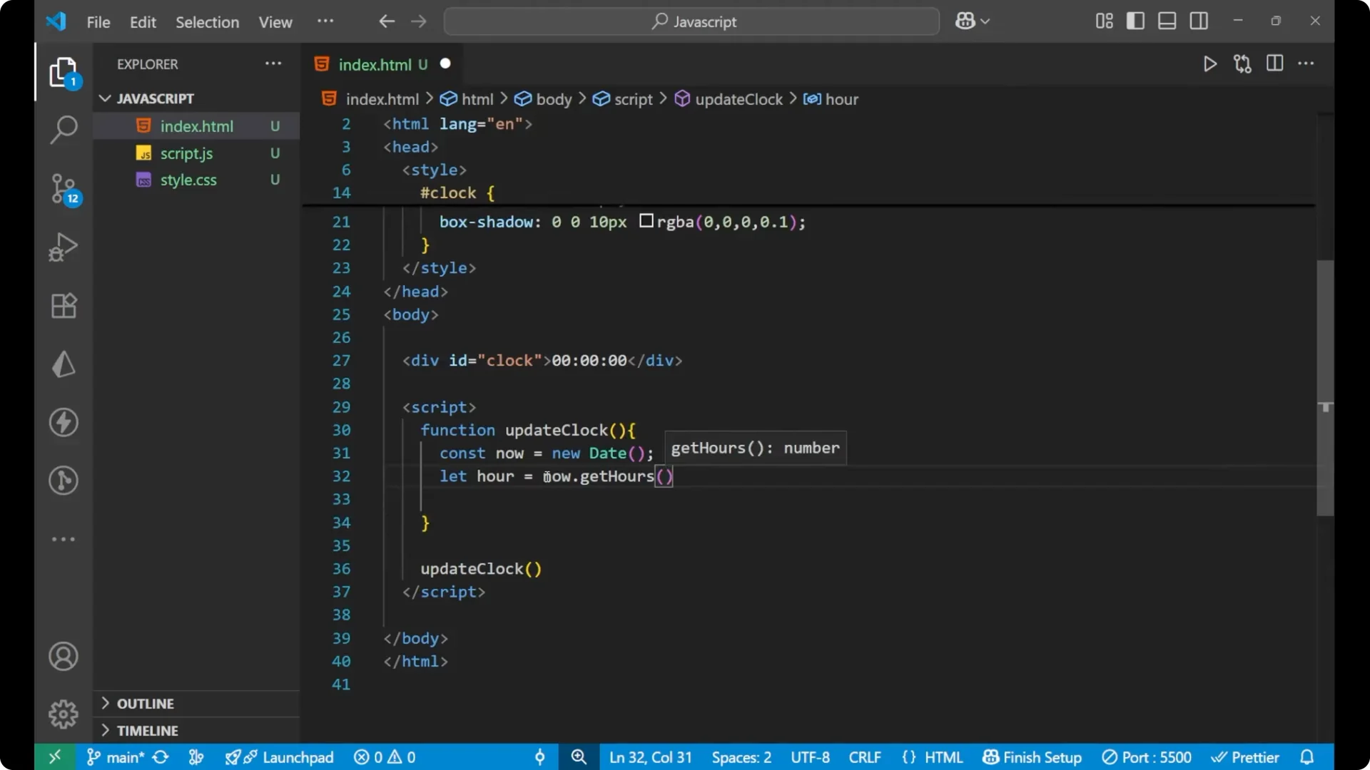 Build a Real-Time Digital Clock Using JavaScript Easily screenshot 6