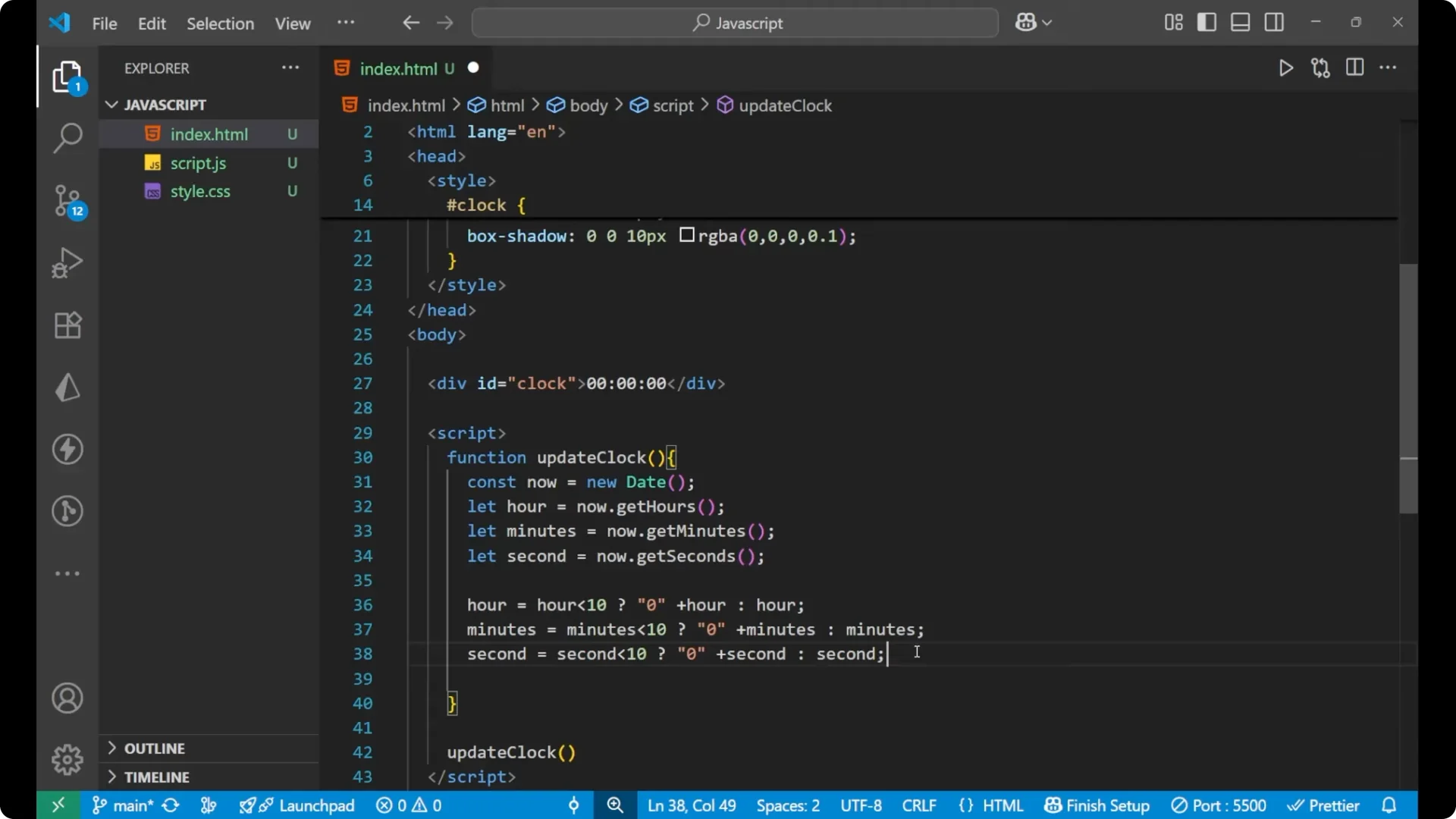 Build a Real-Time Digital Clock Using JavaScript Easily screenshot 9