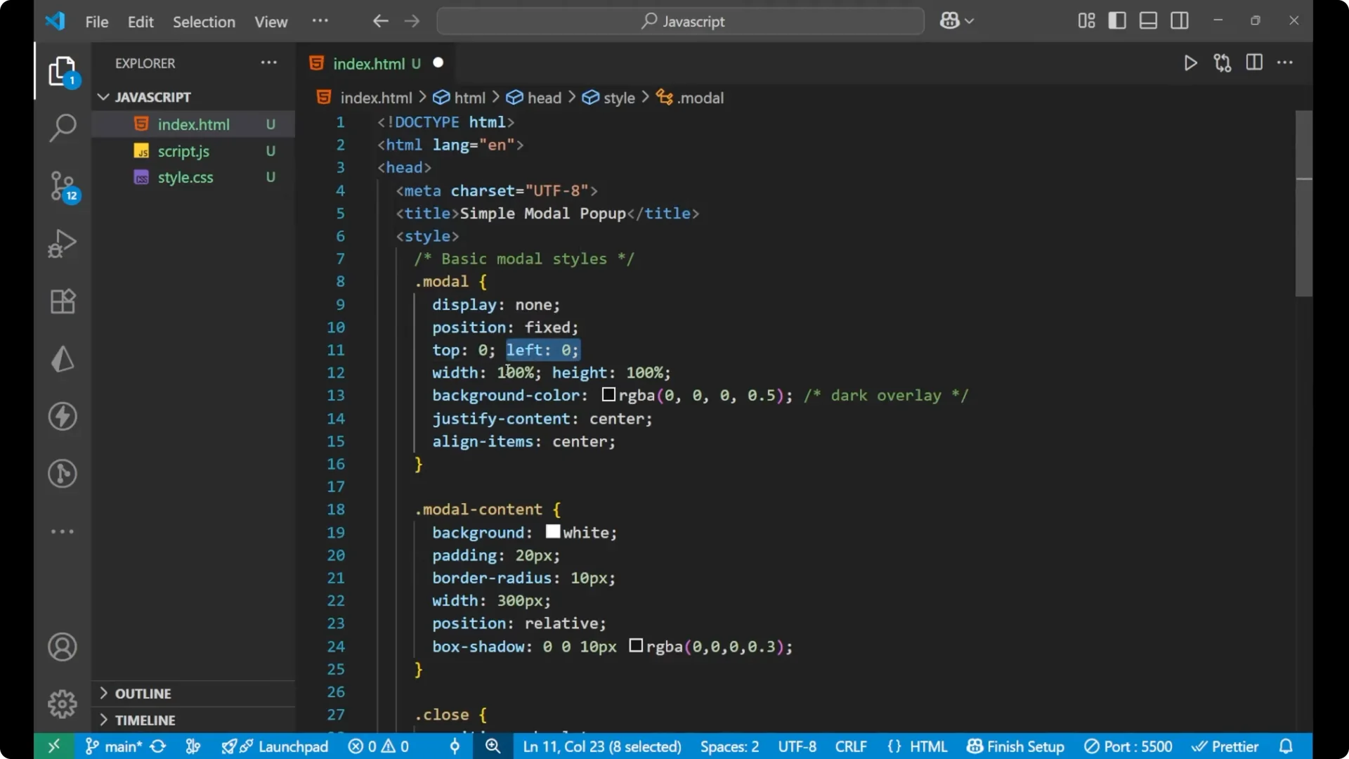 Create a Custom JavaScript Modal Popup: A Simple Guide  3