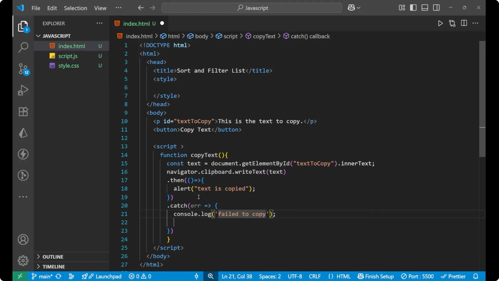 Create a One-Line JavaScript Copy-to-Clipboard Button Easily  7