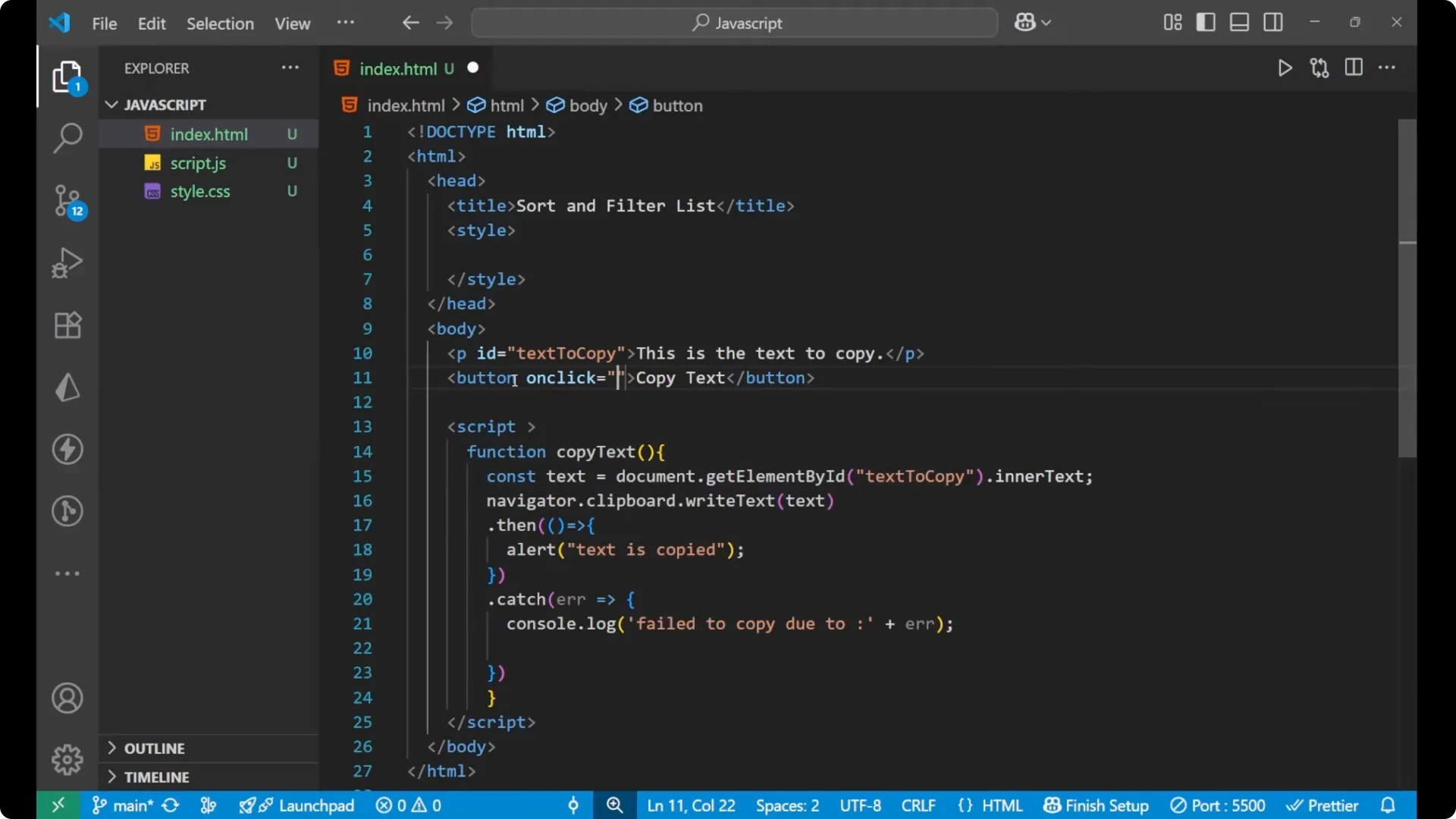 Create a One-Line JavaScript Copy-to-Clipboard Button Easily  9