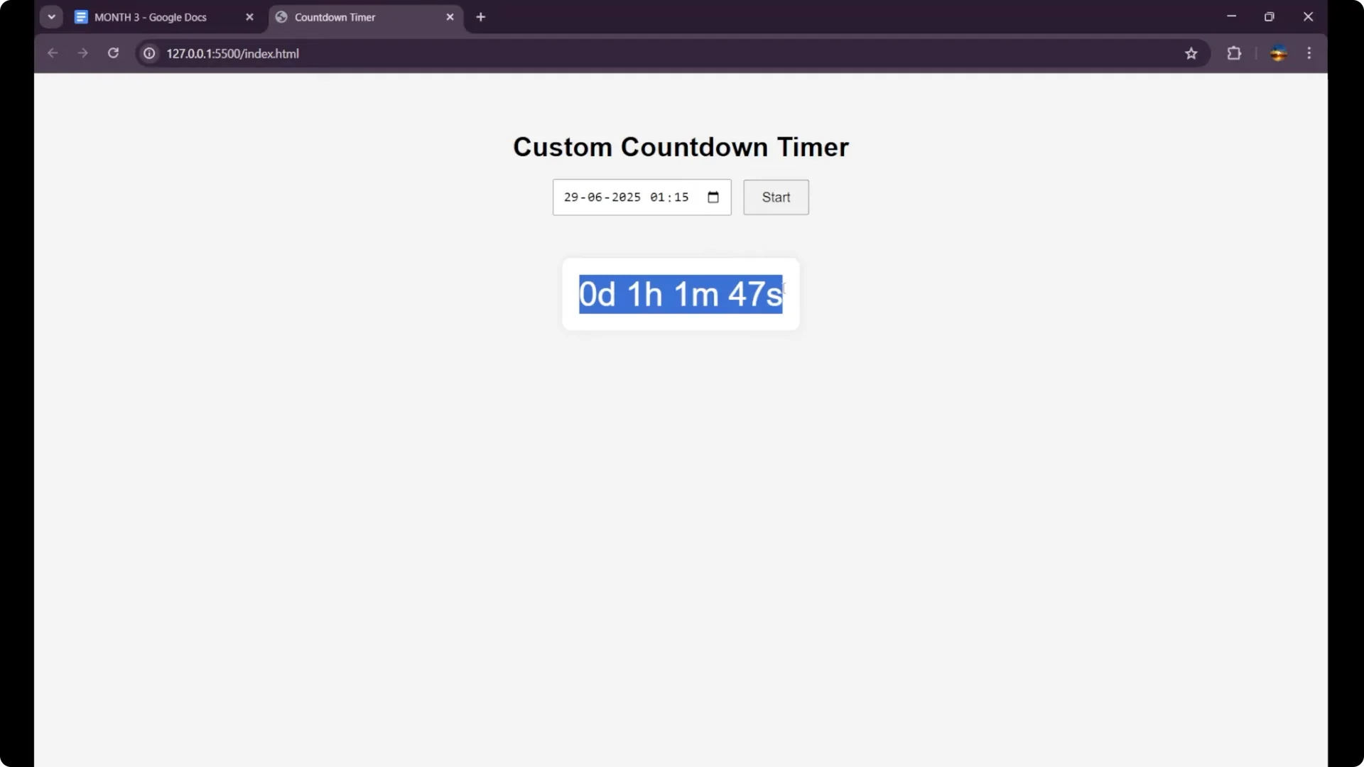 Create a Real-Time Countdown Timer with JavaScript and DOM screenshot 19