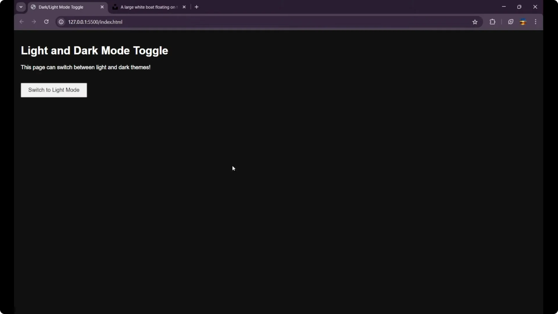 Create a Seamless Light and Dark Mode Toggle in JavaScript screenshot 11
