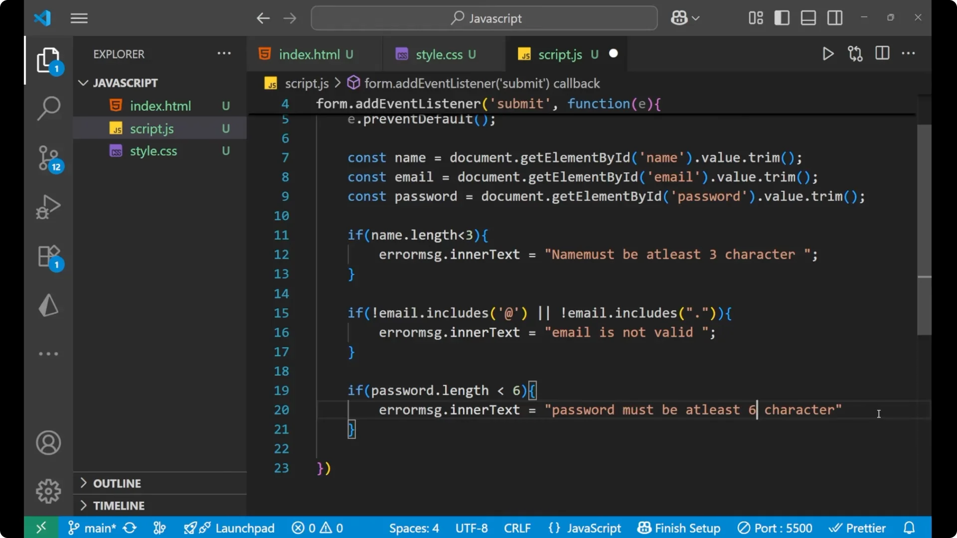 Effective JavaScript Techniques for Client-Side Form Validation  7