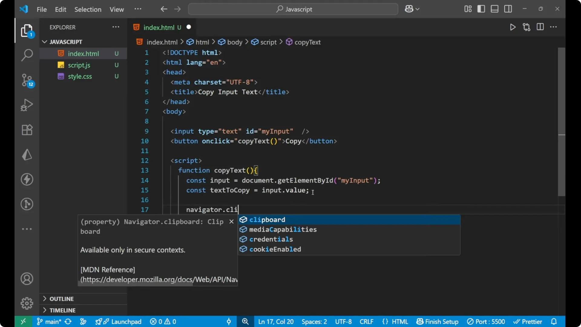 How to Add a Copy Button to Input Fields with JavaScript screenshot 6