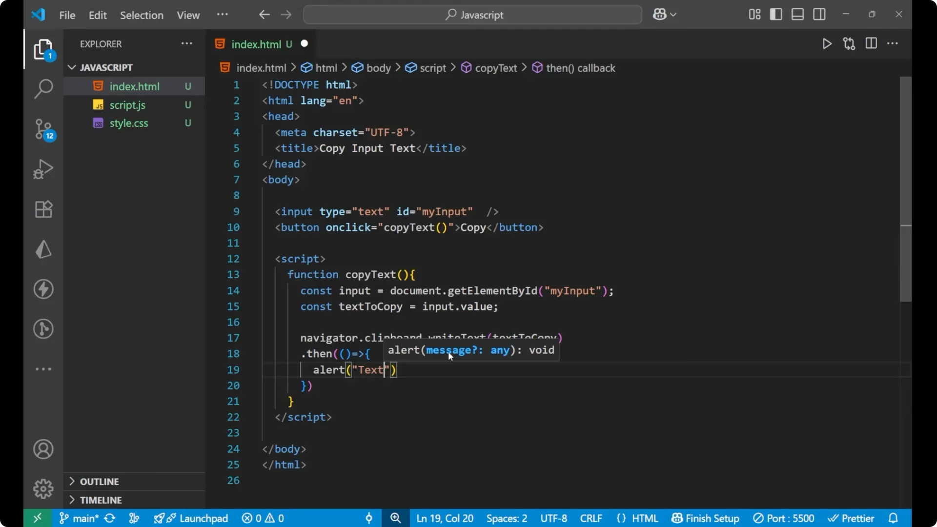 How to Add a Copy Button to Input Fields with JavaScript screenshot 7