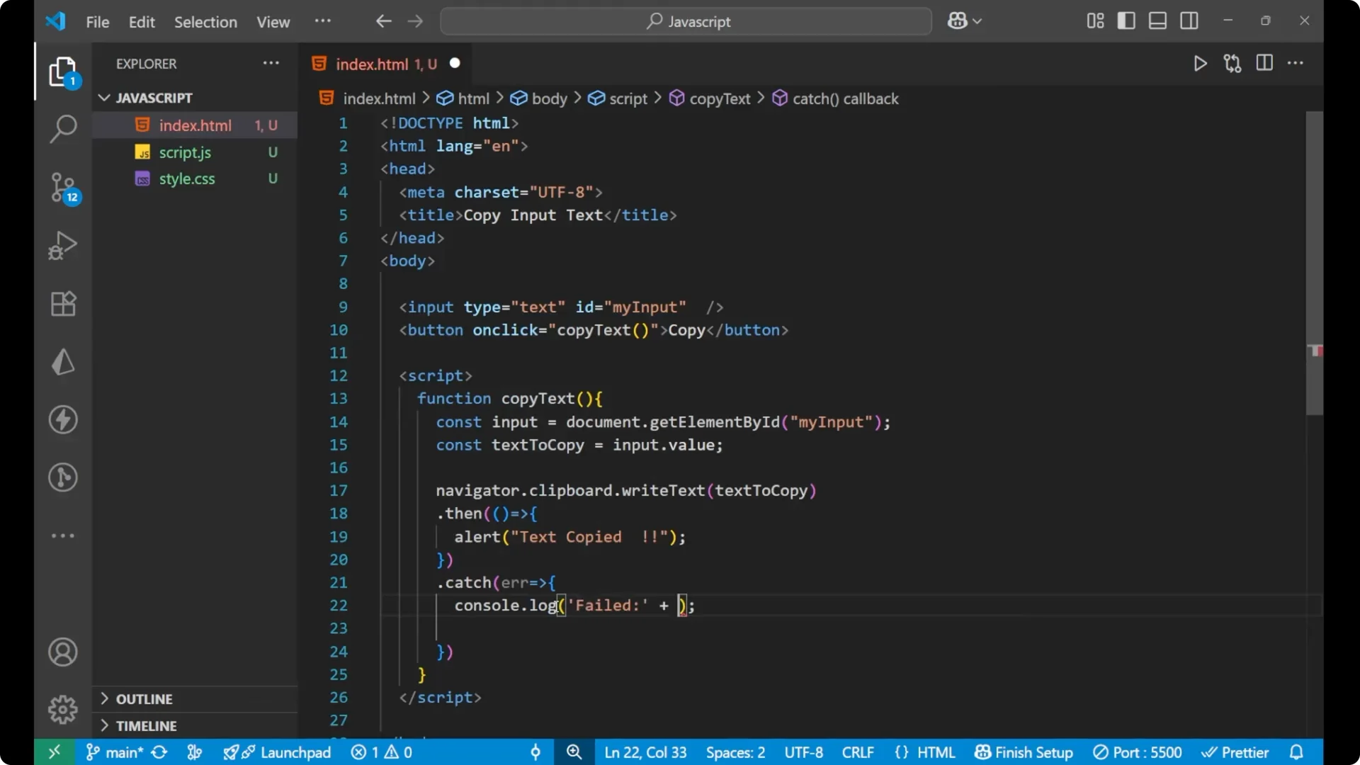 How to Add a Copy Button to Input Fields with JavaScript screenshot 9