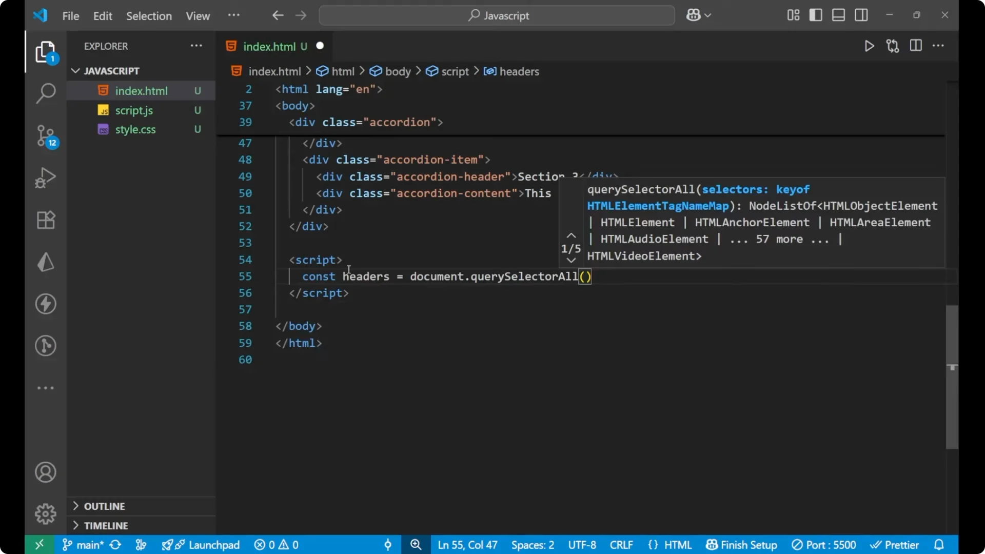 How to Build a Simple JavaScript Accordion: Step-by-Step Guide  11