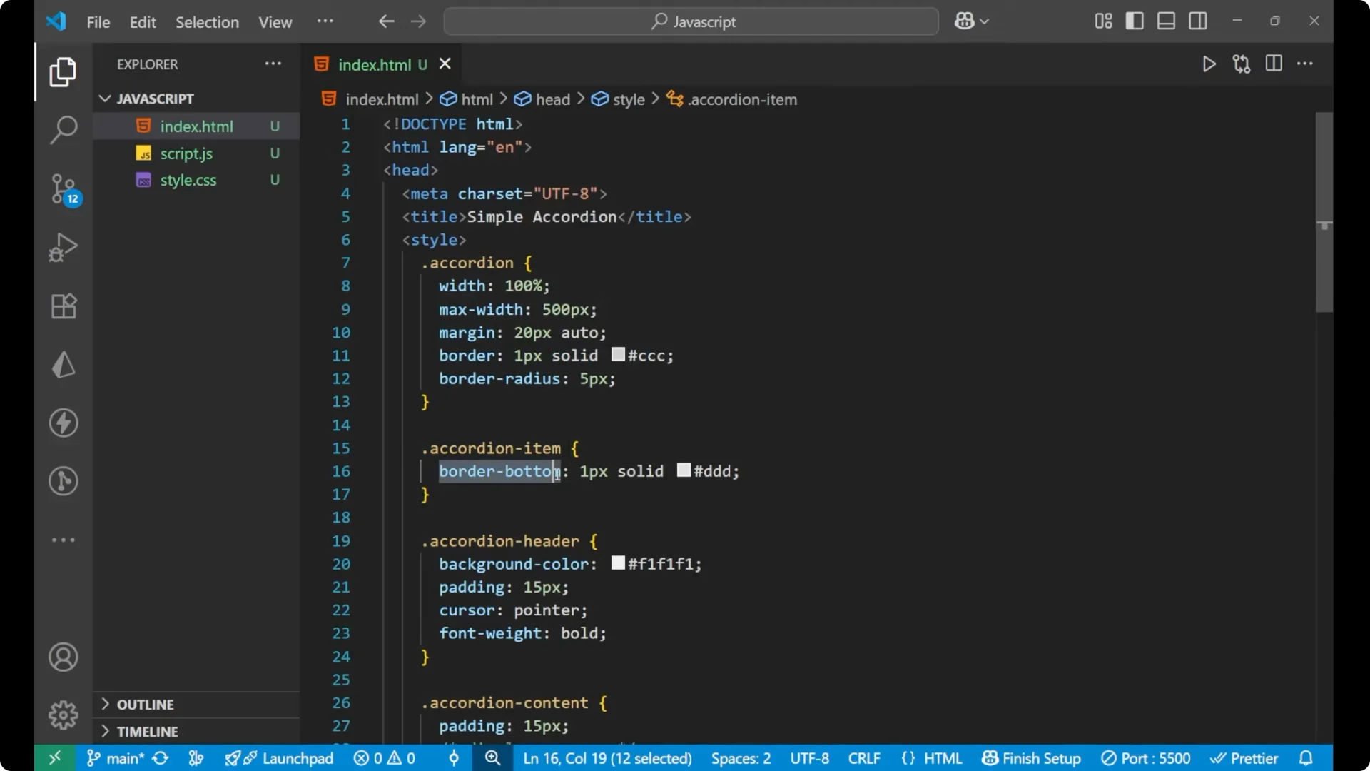 How to Build a Simple JavaScript Accordion: Step-by-Step Guide  6