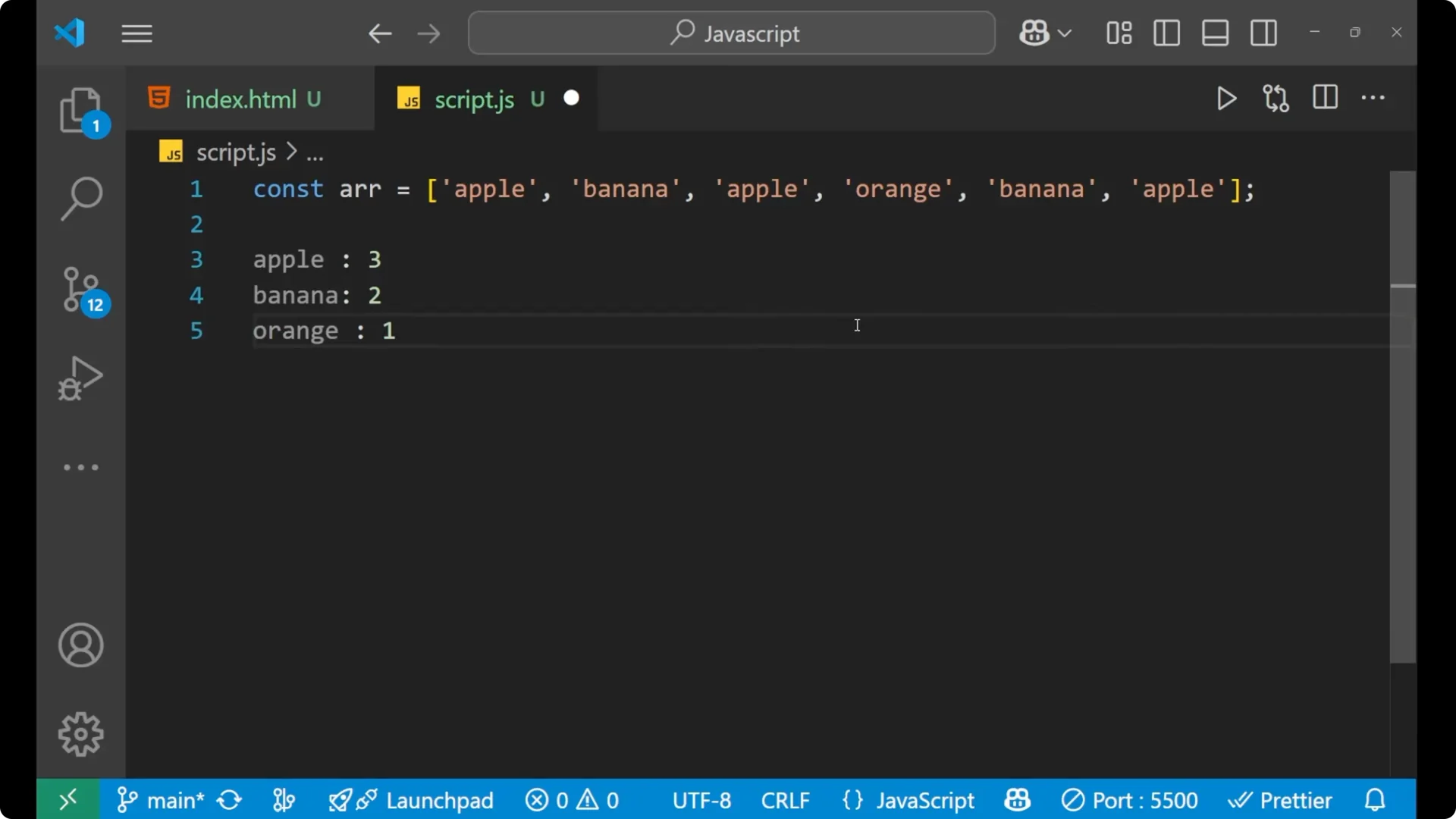 How to Count Element Frequencies in JavaScript Arrays Explained screenshot 1