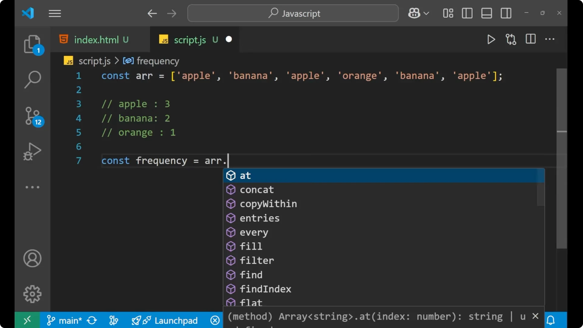 How to Count Element Frequencies in JavaScript Arrays Explained screenshot 4
