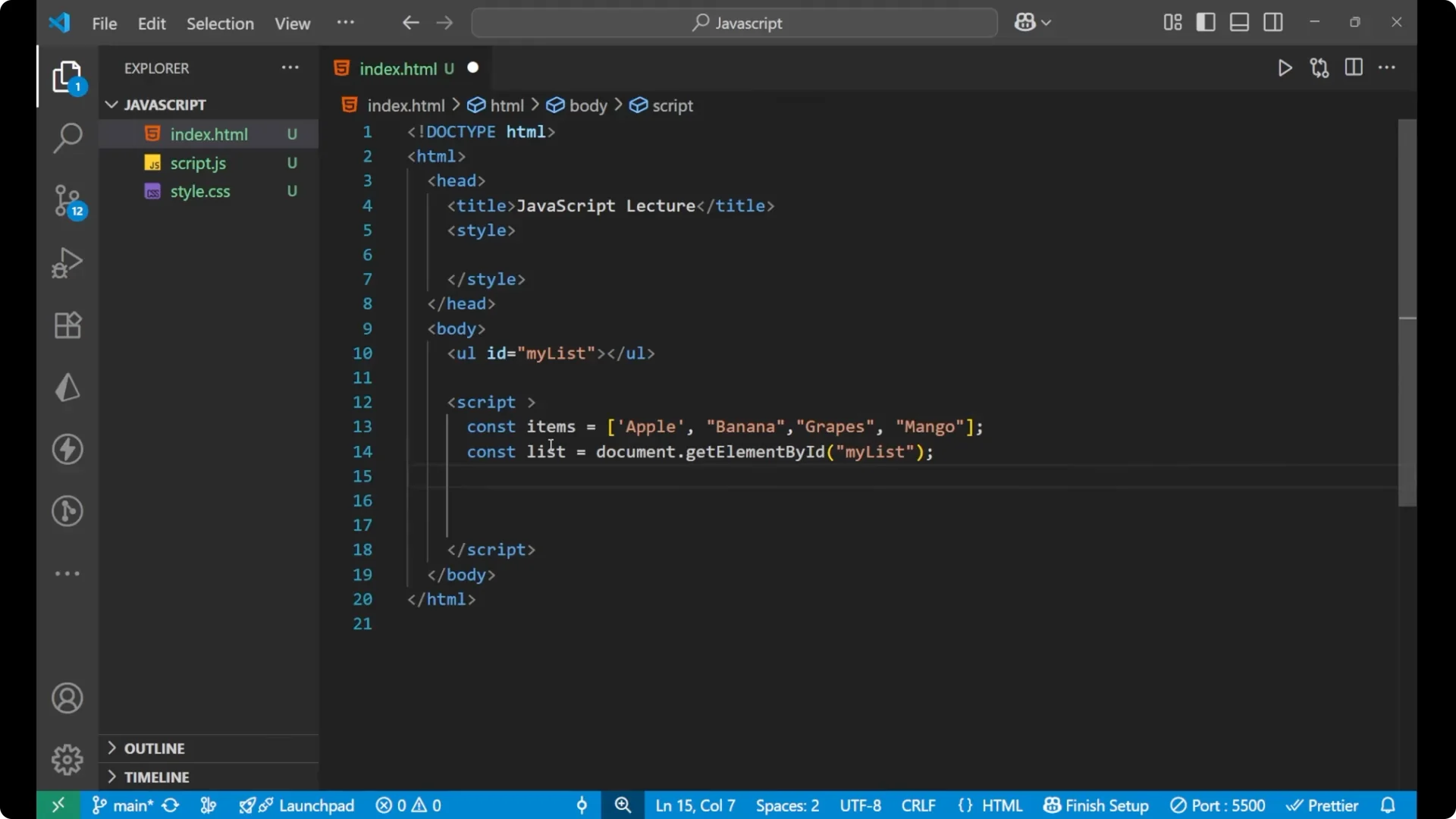 How to Dynamically Generate and Display Lists from JavaScript Arrays  4
