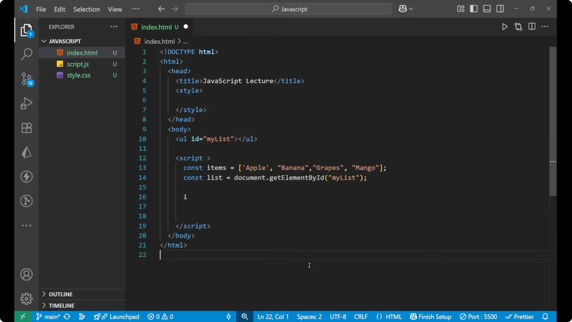 How to Dynamically Generate and Display Lists from JavaScript Arrays 5