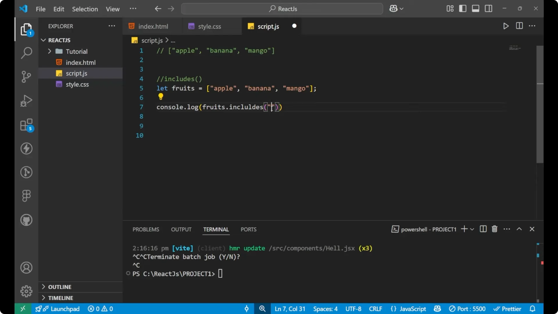 How to Easily Check Values in JavaScript Arrays Using includes()  3