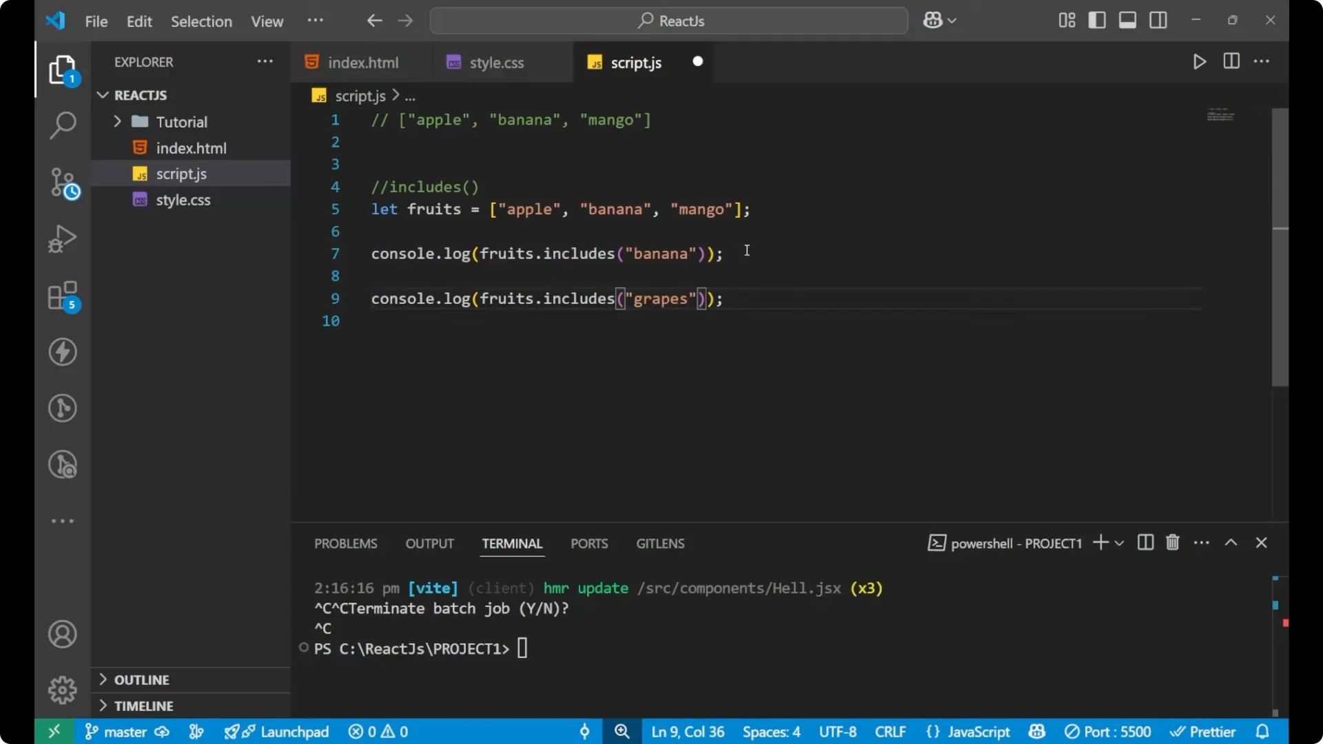 How to Easily Check Values in JavaScript Arrays Using includes()  5