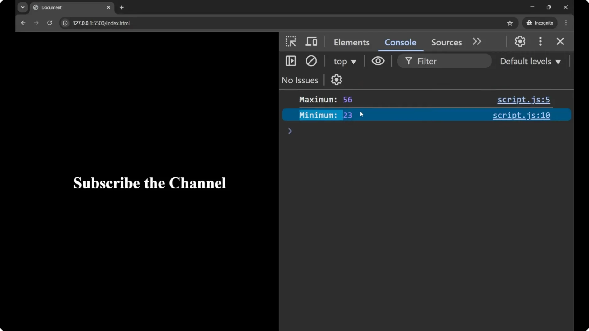 How to Find Max and Min Values in a JavaScript Array 7