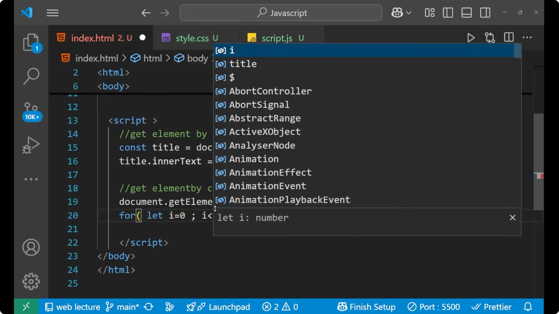 Master Accessing HTML Elements with JavaScript Methods  12