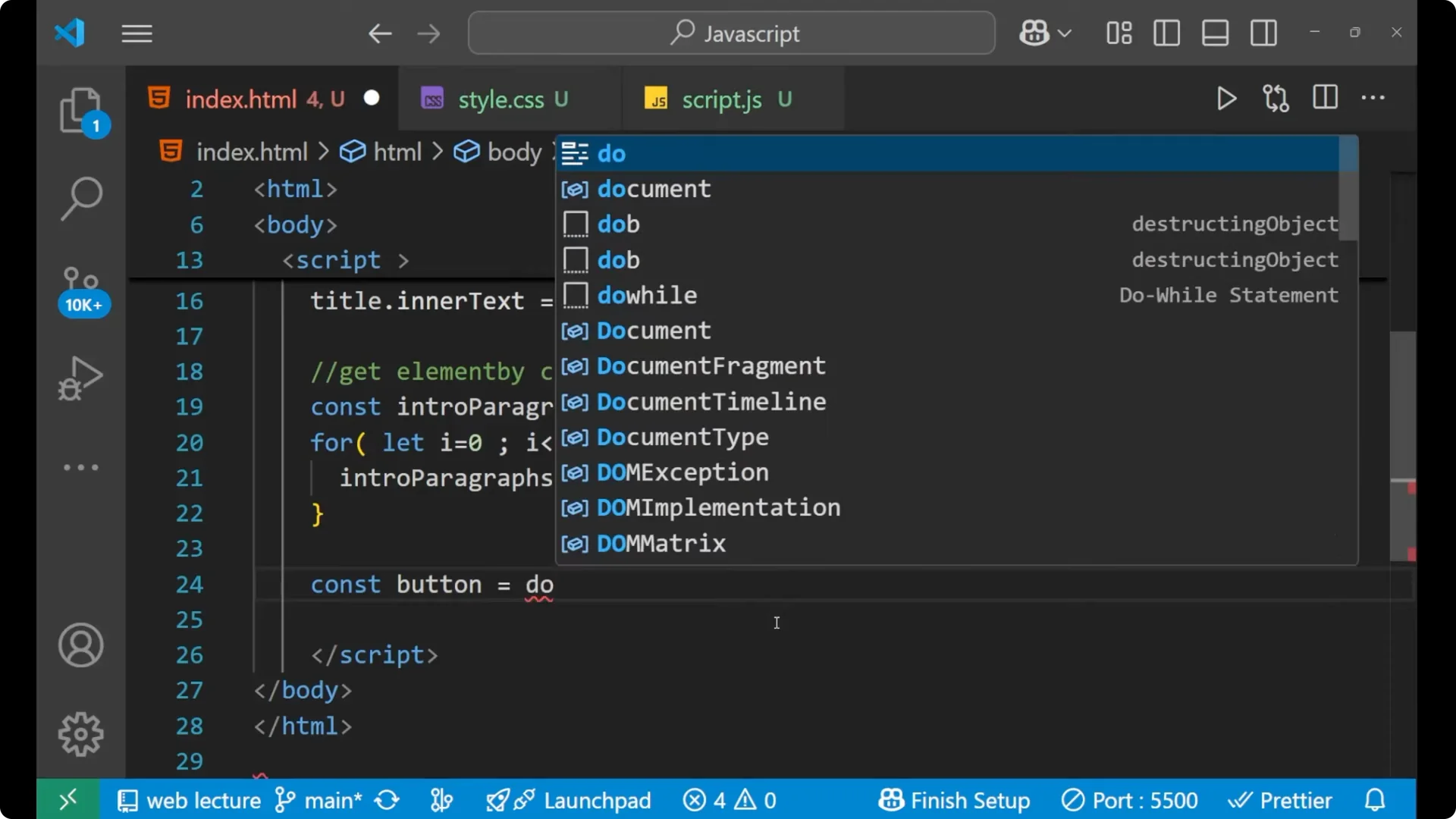 Master Accessing HTML Elements with JavaScript Methods  18
