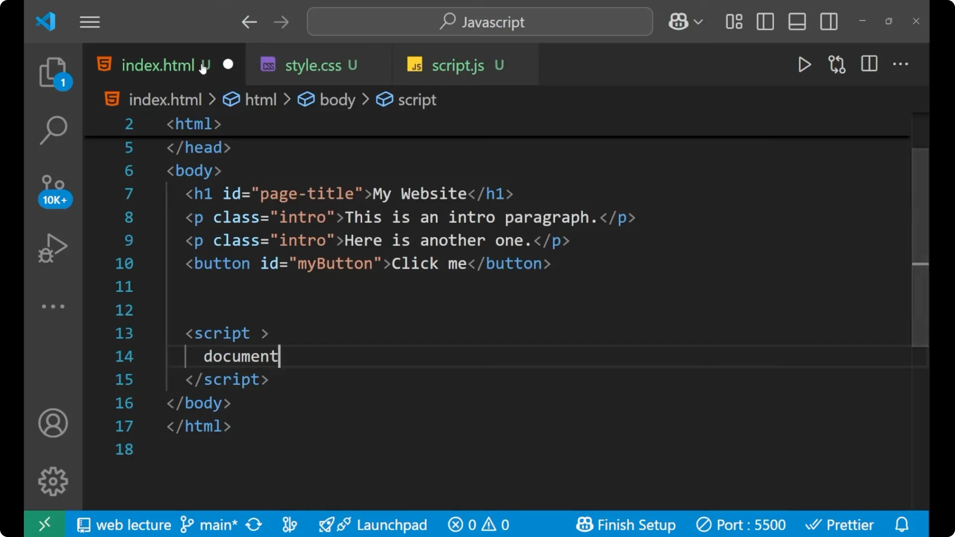 Master Accessing HTML Elements with JavaScript Methods  2