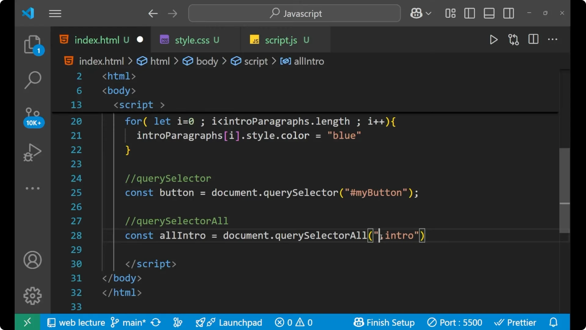 Master Accessing HTML Elements with JavaScript Methods  25