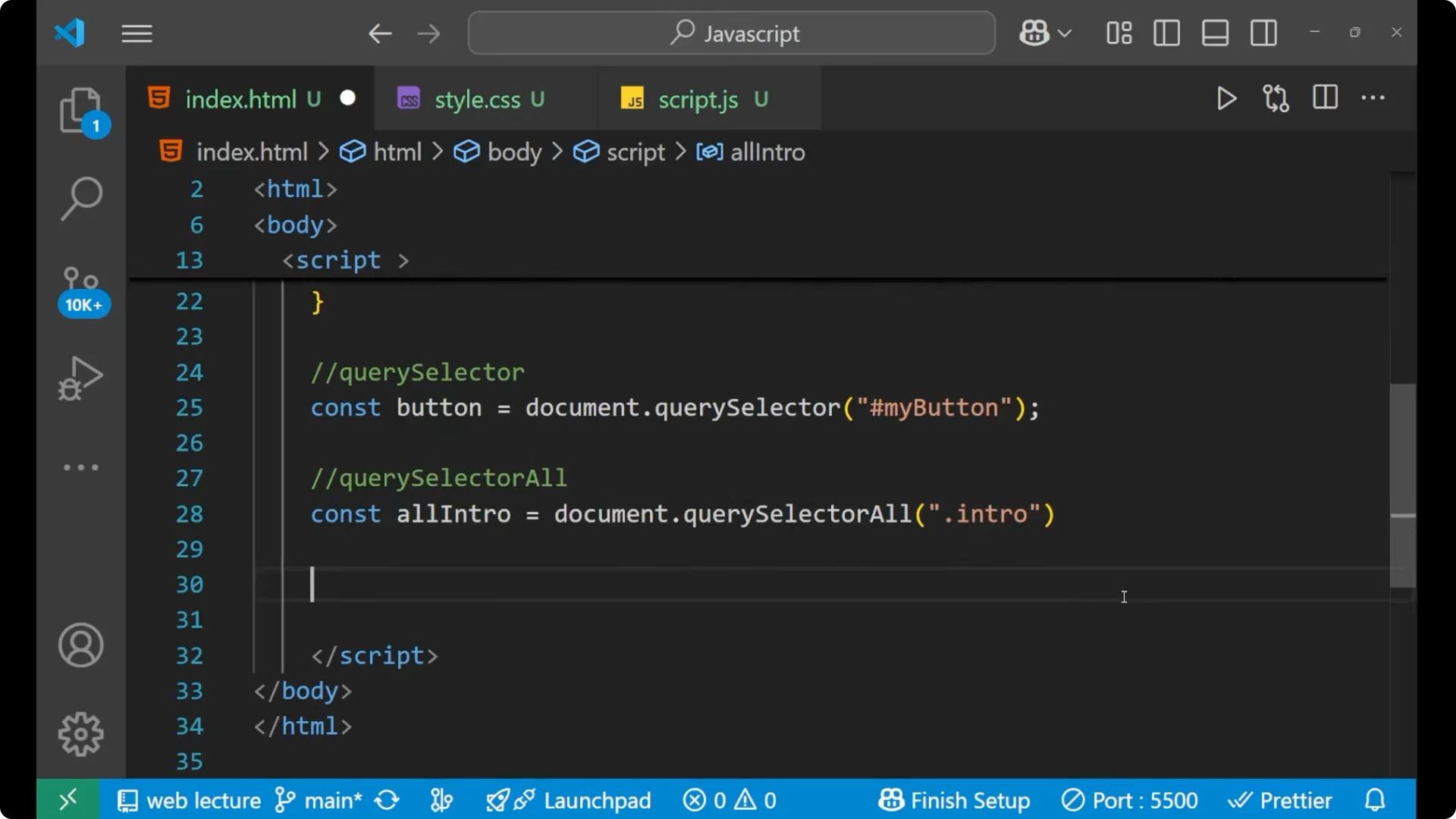 Master Accessing HTML Elements with JavaScript Methods  26