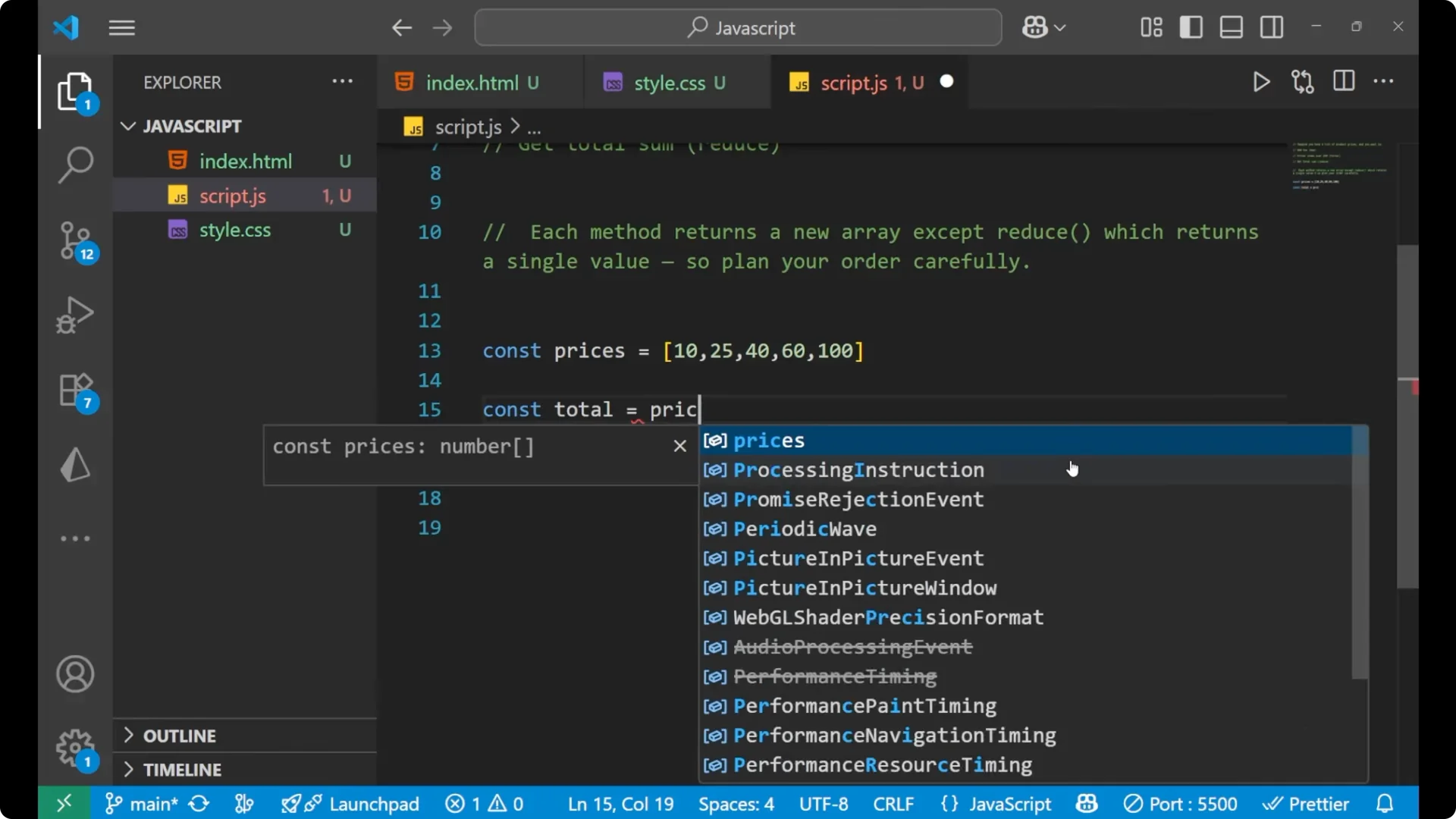 Master Chaining map(), filter(), and reduce() in JavaScript Arrays  4