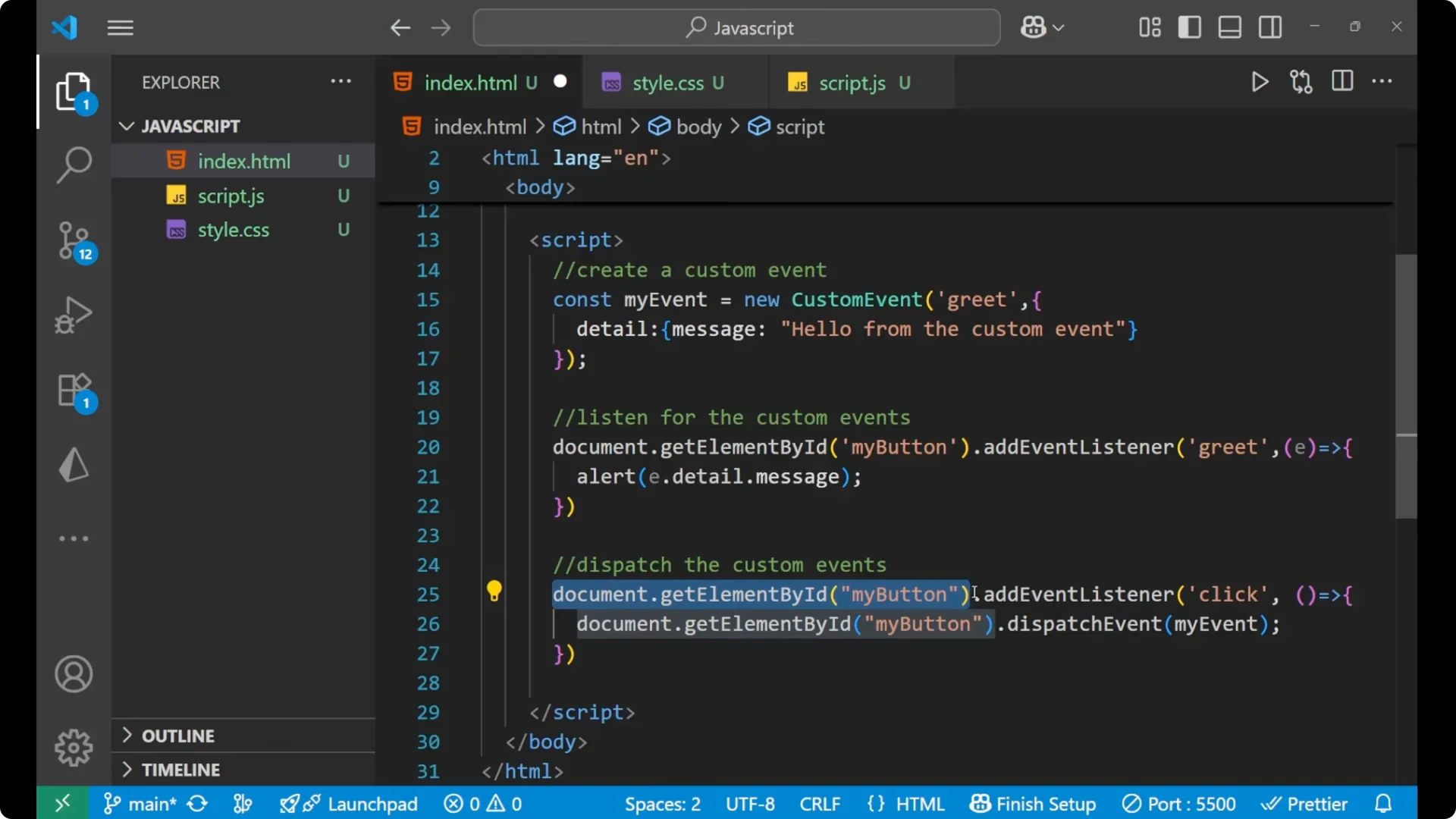 Master Custom Events in JavaScript with dispatchEvent & Examples  9