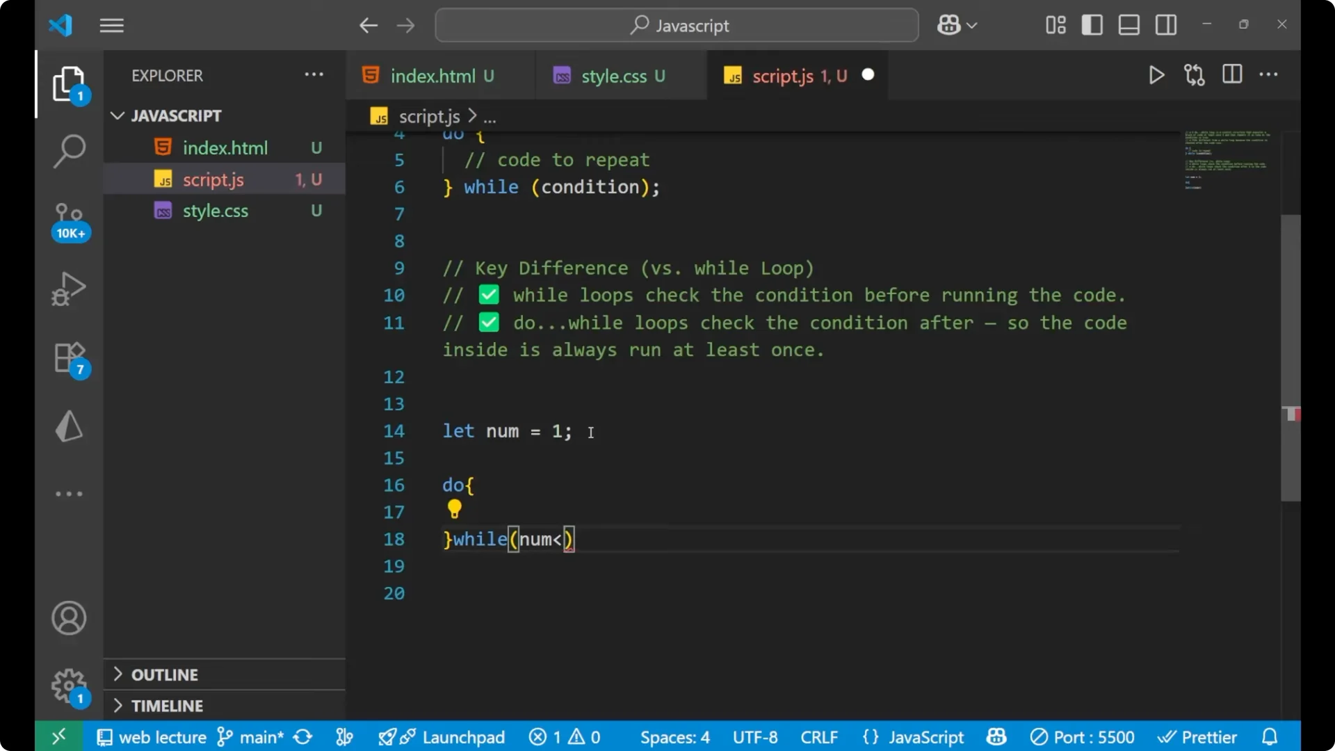 Master Do While Loops in JavaScript with Practical Examples screenshot 14