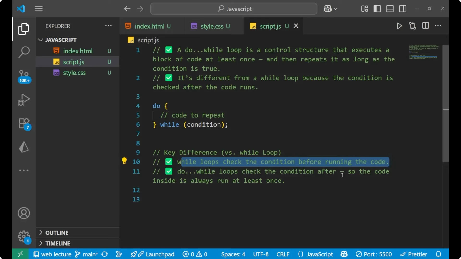 Master Do While Loops in JavaScript with Practical Examples screenshot 4