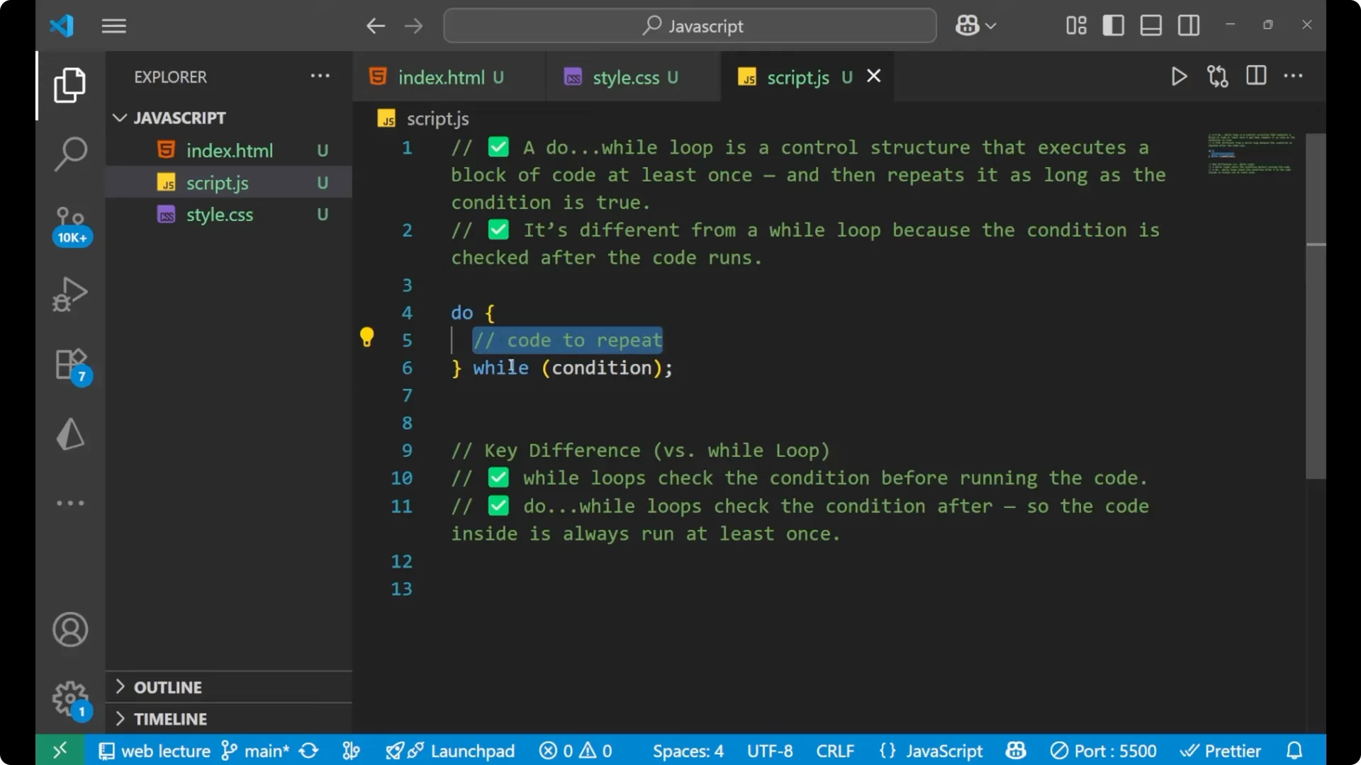 Master Do While Loops in JavaScript with Practical Examples screenshot 8