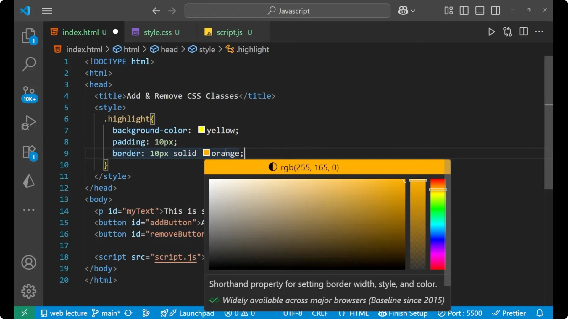 Master Dynamic CSS Class Manipulation in JavaScript Easily screenshot 3