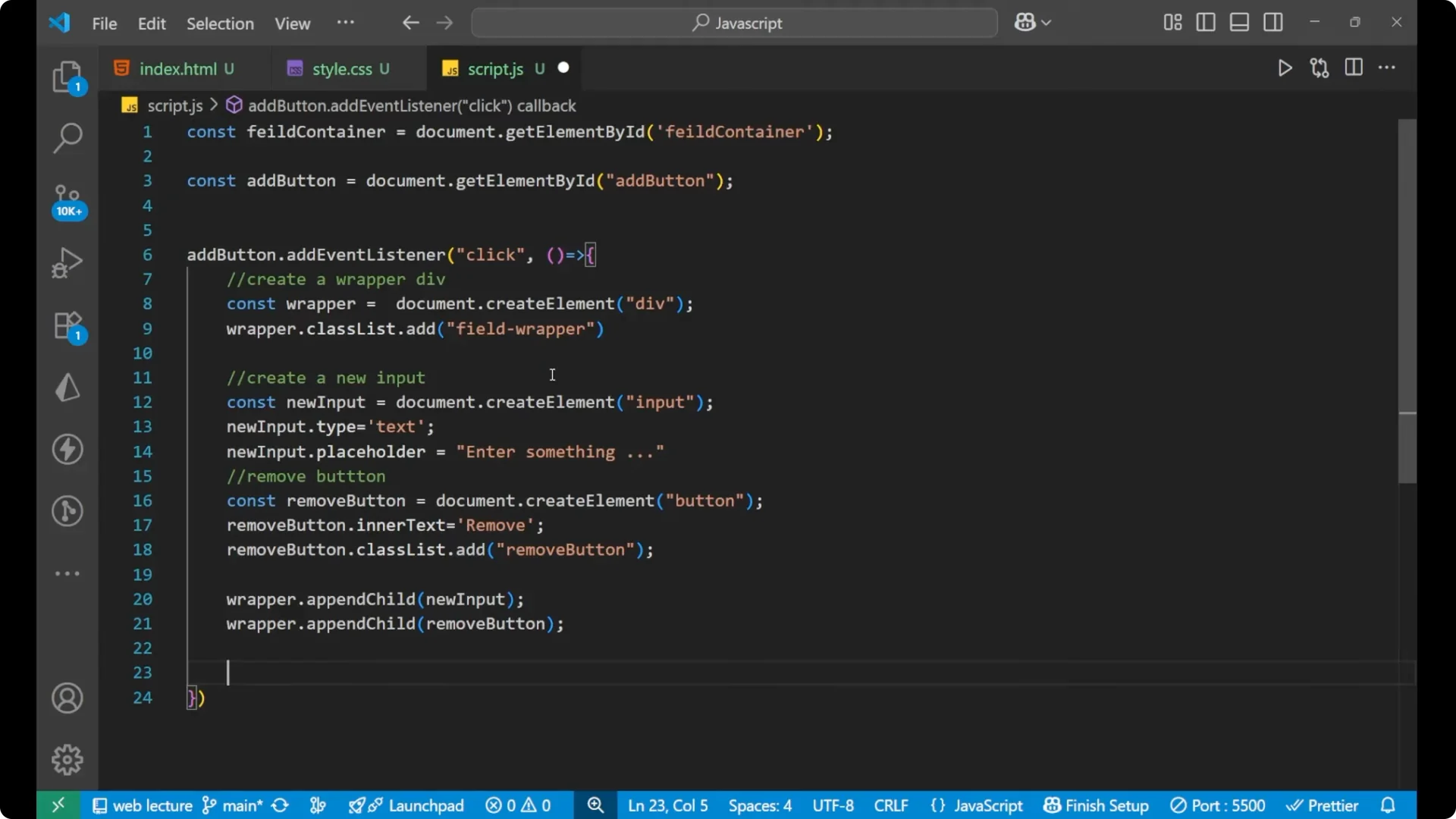 Master Dynamic Form Fields in JavaScript with Ease screenshot 11