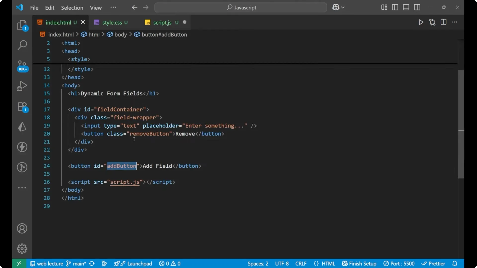 Master Dynamic Form Fields in JavaScript with Ease screenshot 7