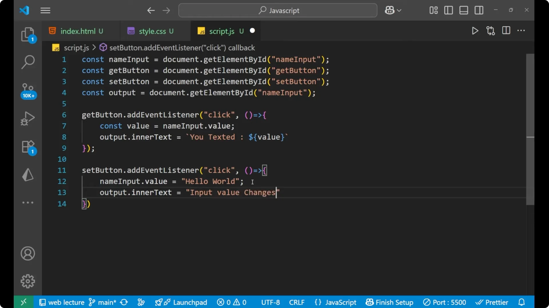 Master Getting and Setting Input Values in JavaScript Easily screenshot 15