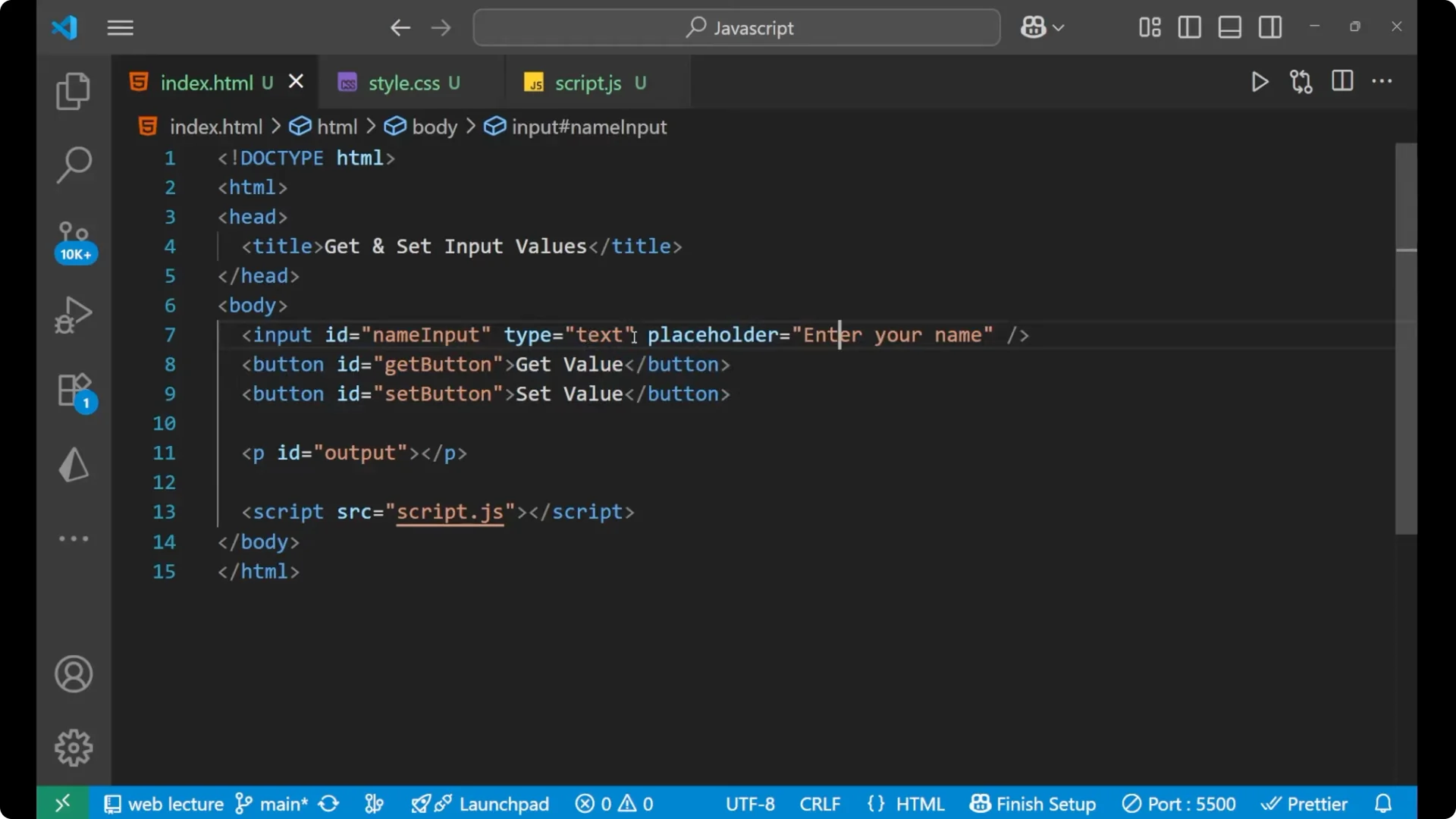 Master Getting and Setting Input Values in JavaScript Easily screenshot 2