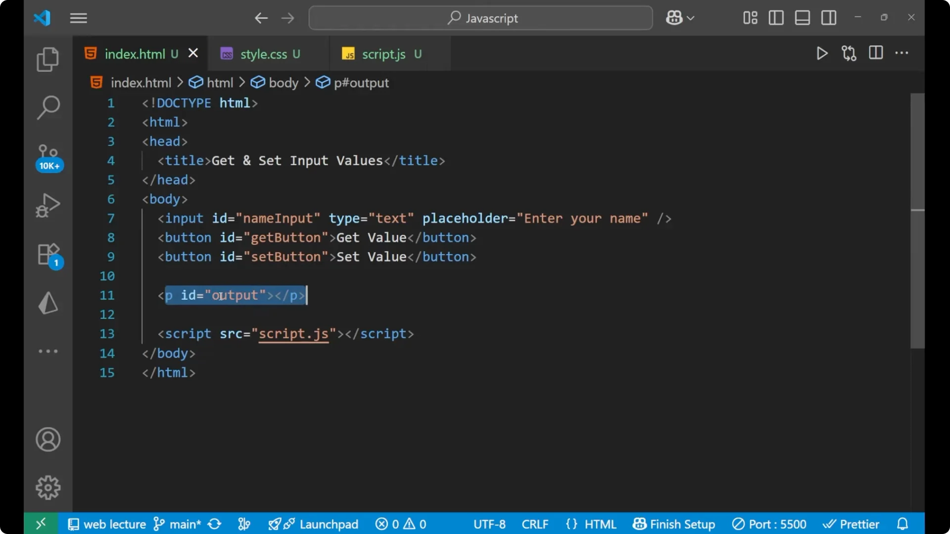Master Getting and Setting Input Values in JavaScript Easily screenshot 3
