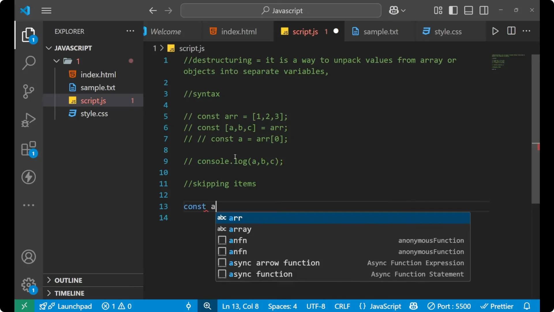 Master JavaScript Destructuring: Arrays & Objects Explained  12