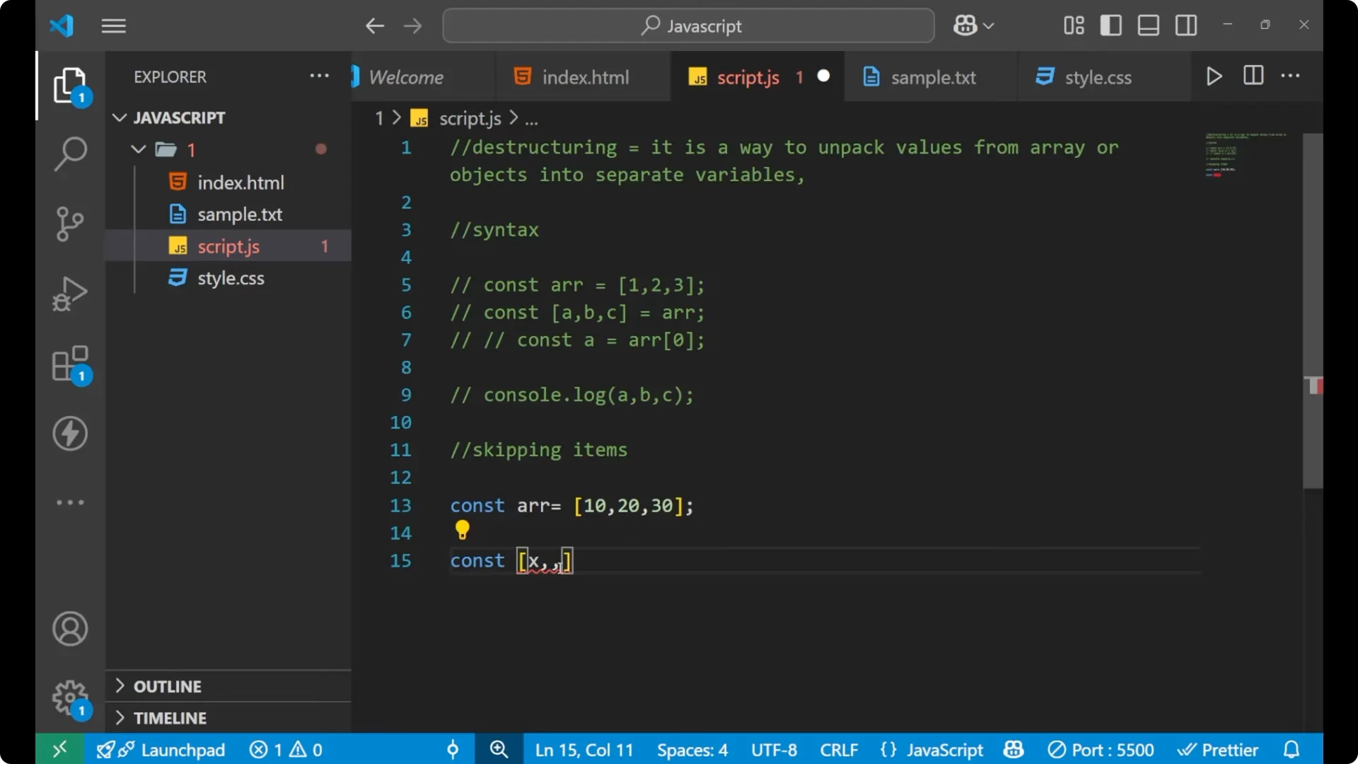 Master JavaScript Destructuring: Arrays & Objects Explained  14