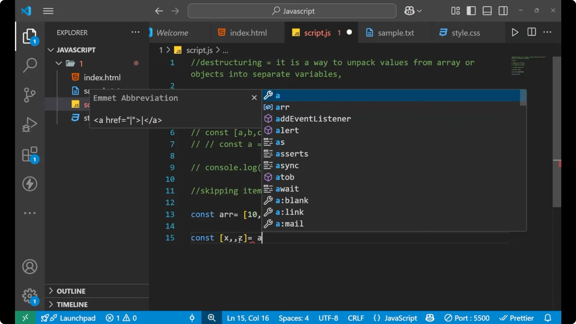 Master JavaScript Destructuring: Arrays & Objects Explained  15