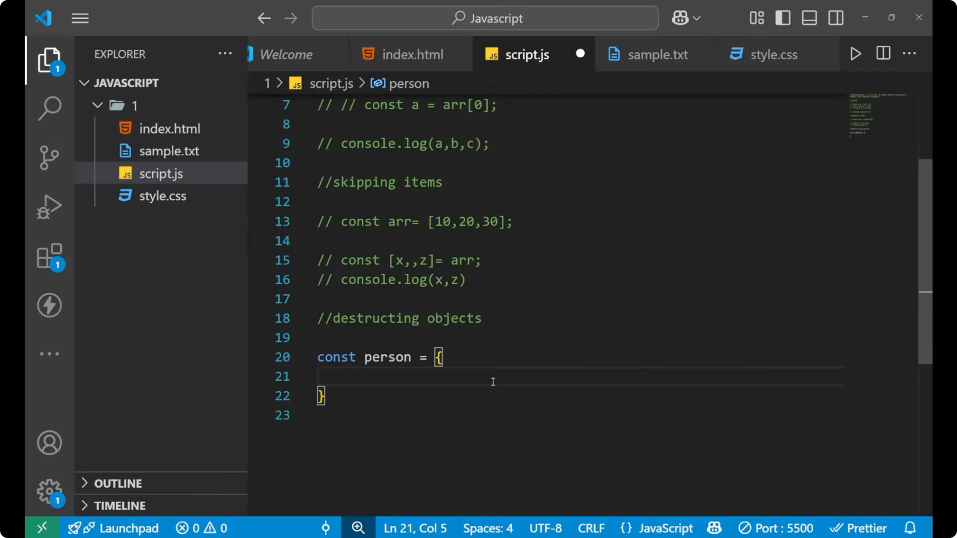 Master JavaScript Destructuring: Arrays & Objects Explained  18