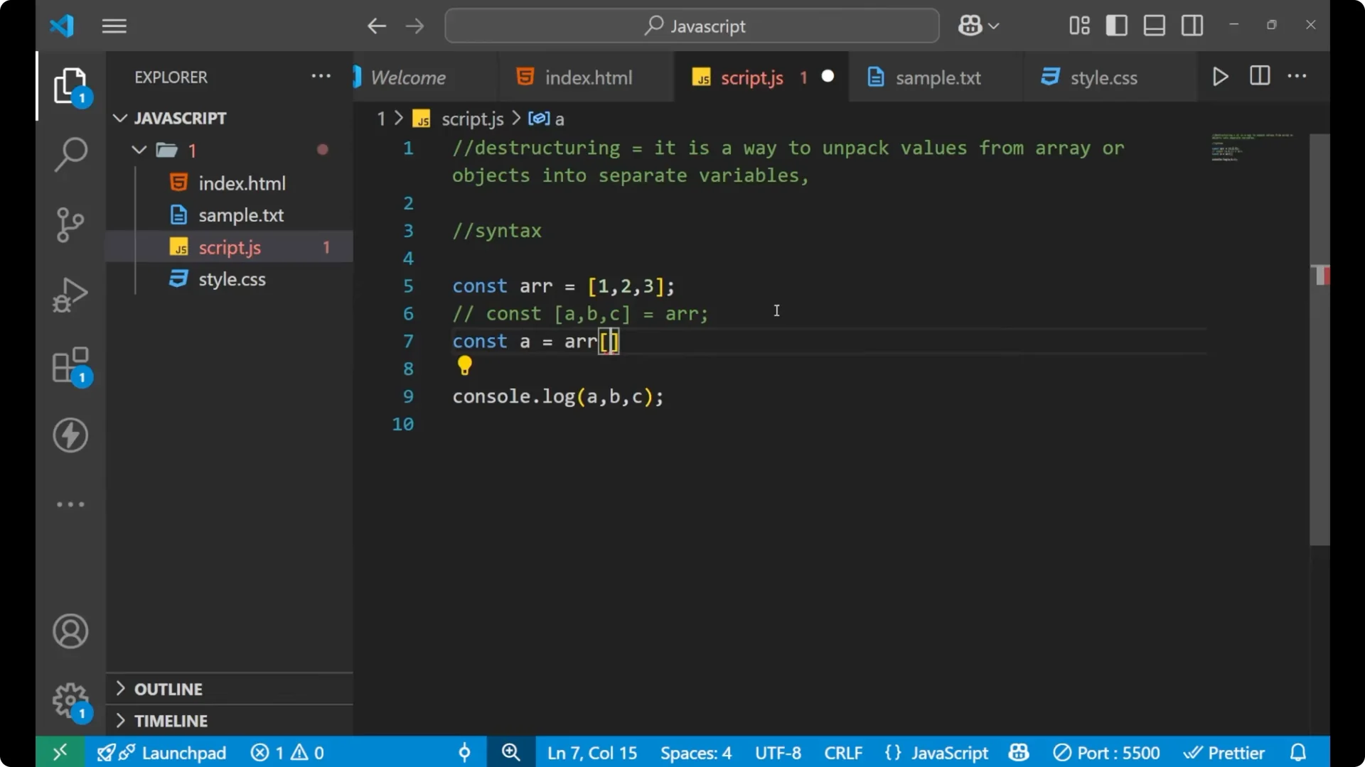 Master JavaScript Destructuring: Arrays & Objects Explained  9