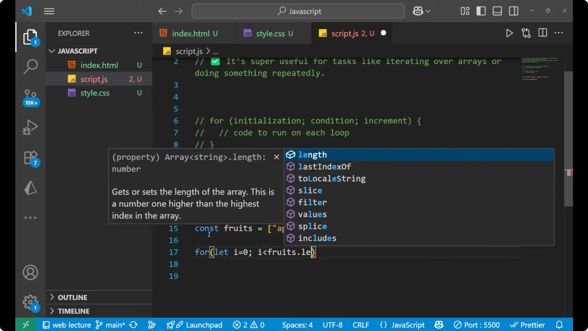 Master JavaScript For Loops: A Beginner’s Guide to Arrays & Values  13
