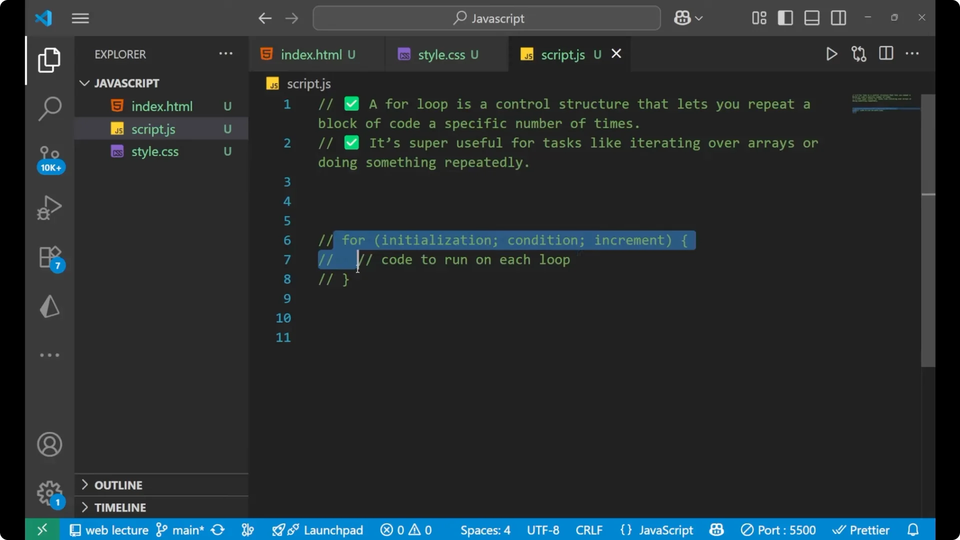 Master JavaScript For Loops: A Beginner’s Guide to Arrays & Values  2