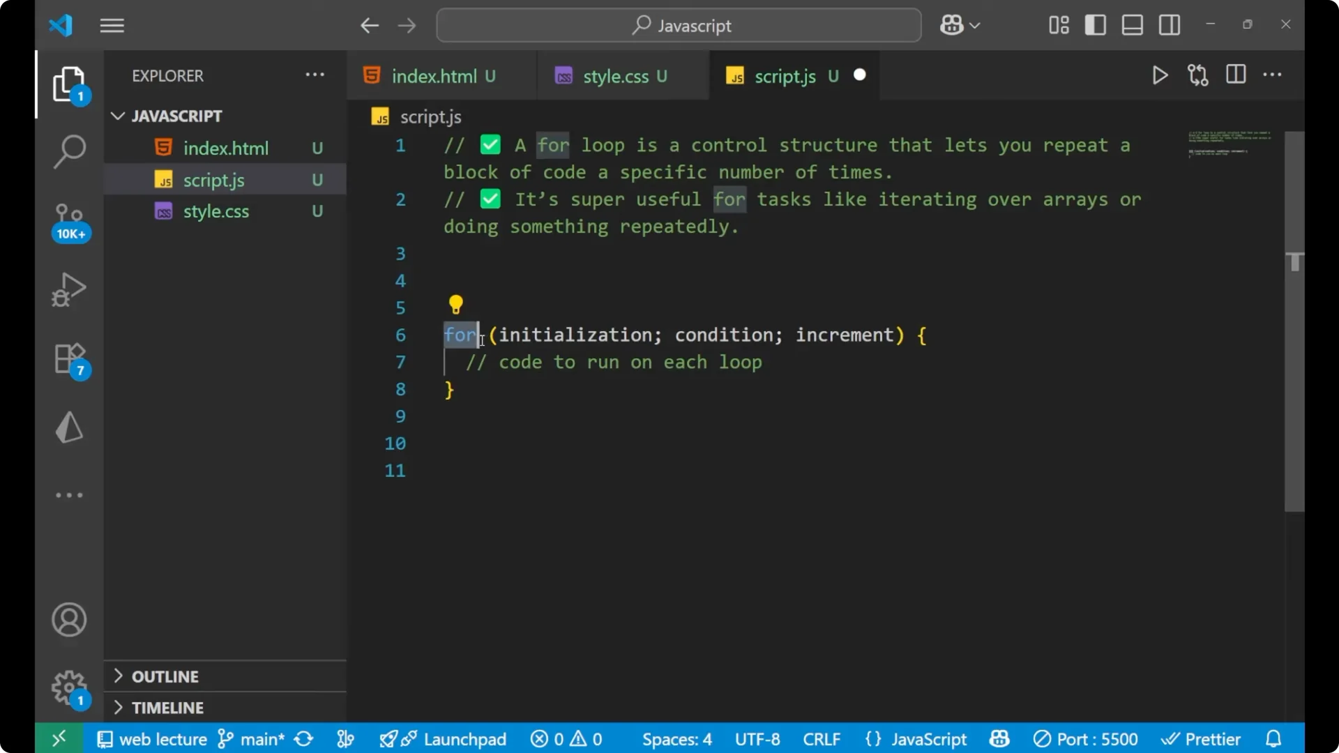 Master JavaScript For Loops: A Beginner’s Guide to Arrays & Values  3