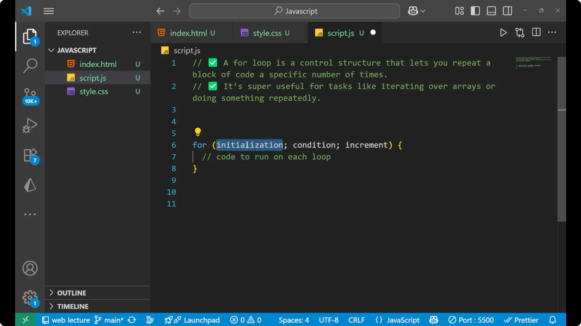 Master JavaScript For Loops: A Beginner’s Guide to Arrays & Values  4